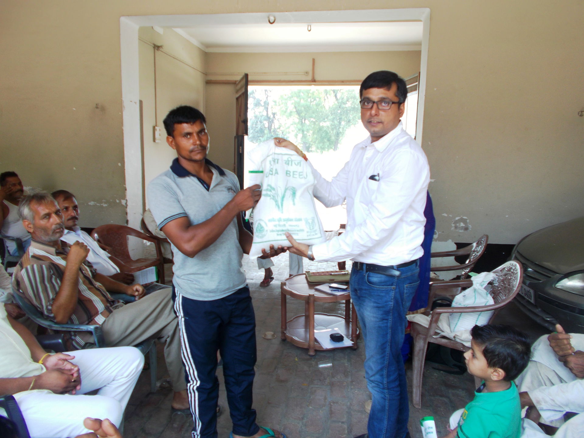 Seed Distribution of Paddy Pusa 1121 in June 2016 to farmers of…