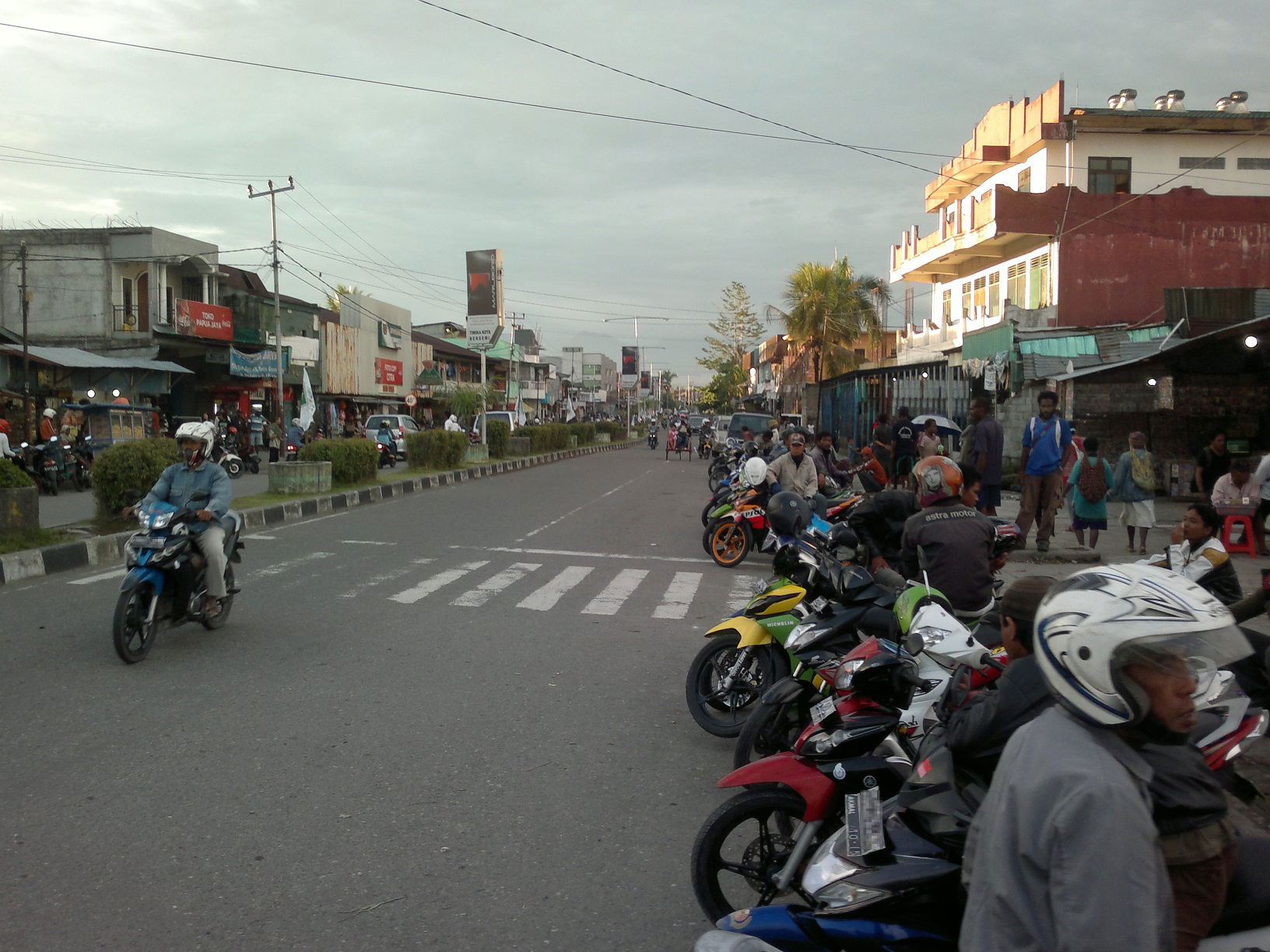 Street scene in Timika, Papua