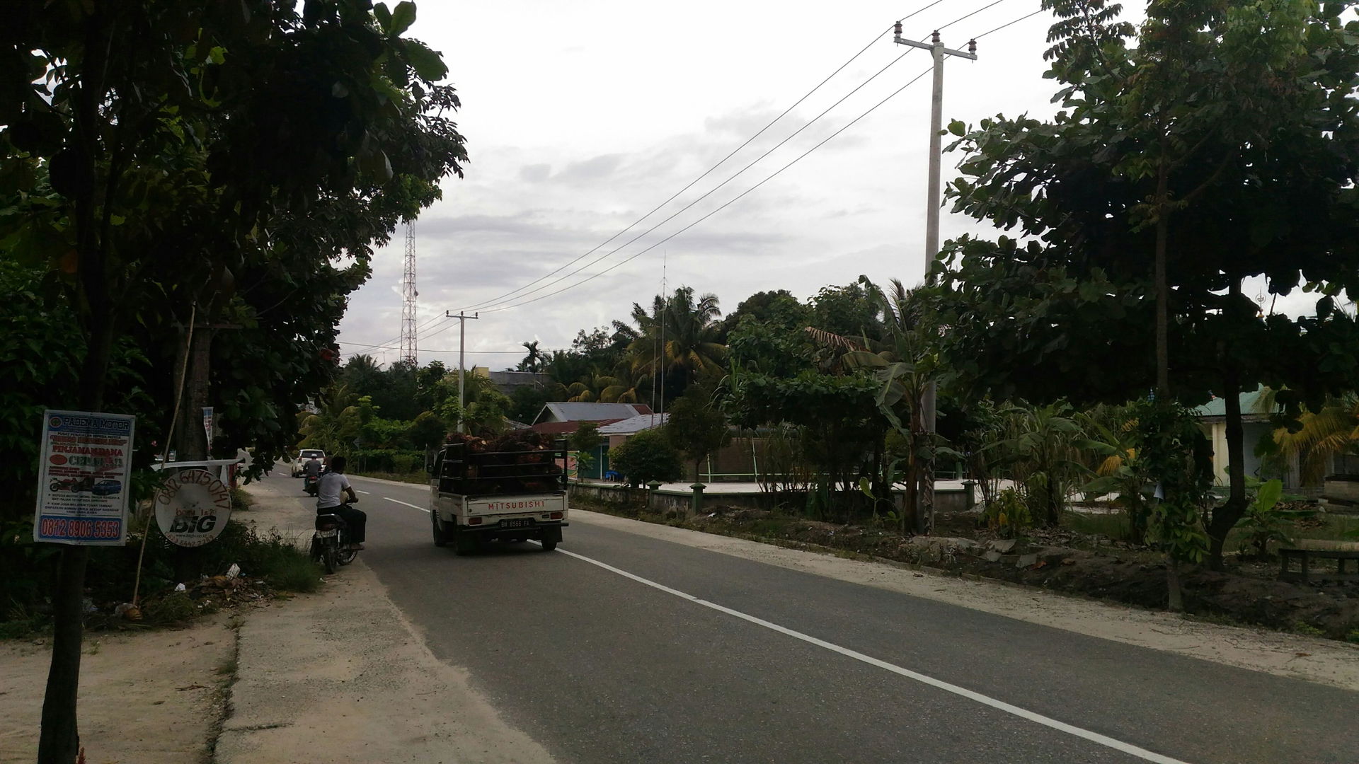 Suasana alam di Bangkinang, Kampar, Riau