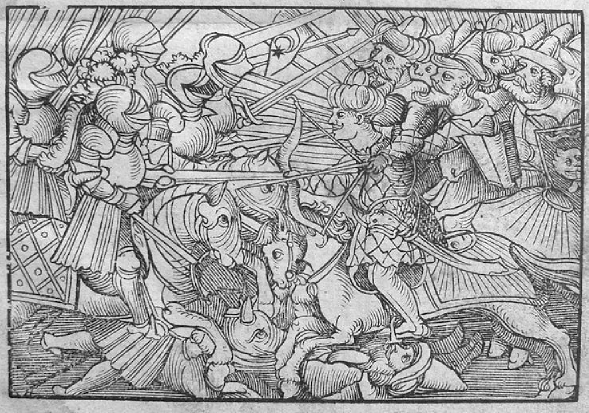 New Zeytung.   [Leipzig], 1526. Hungarian knights routed the Ot…