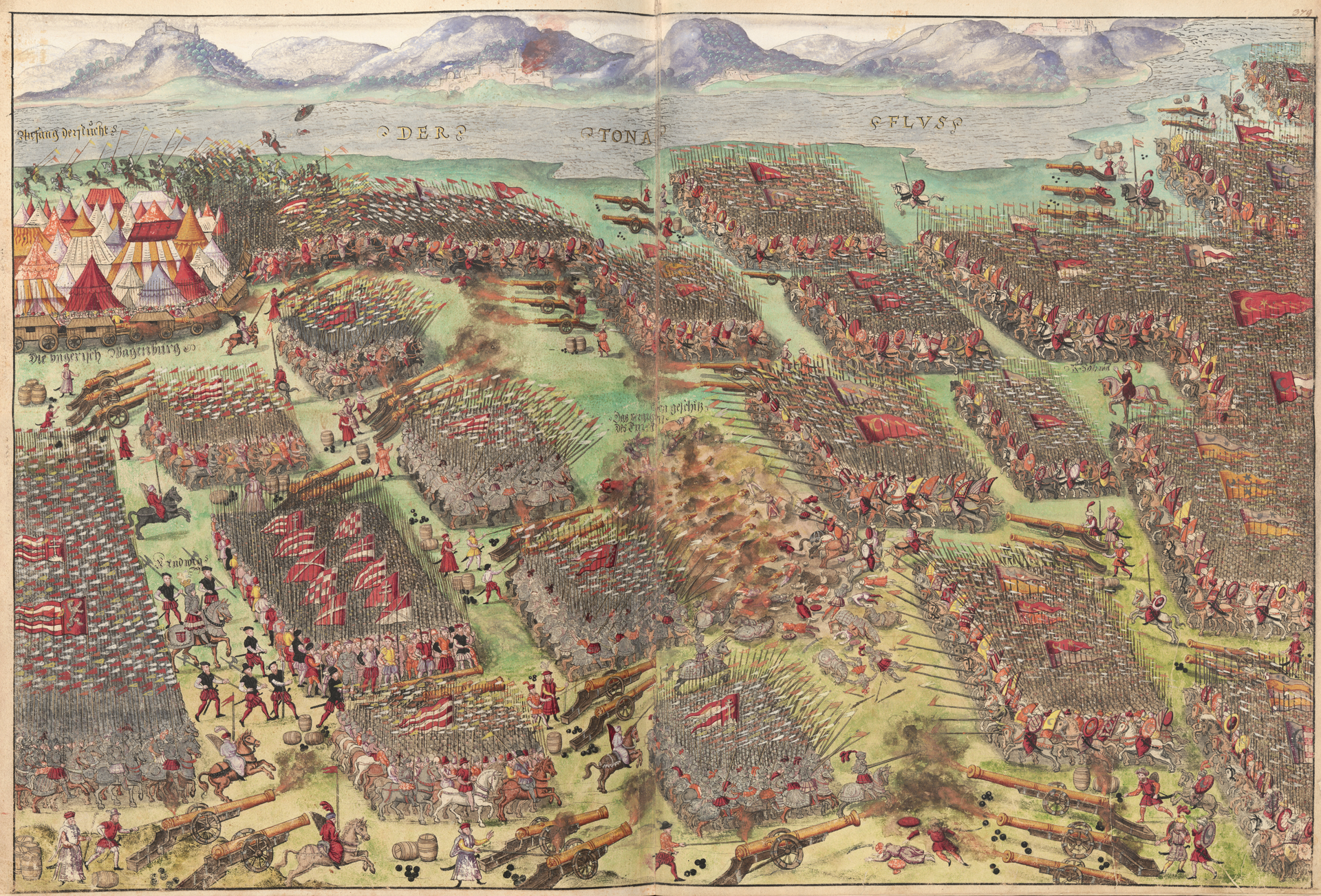 The most detailed depiction of the battle of Mohács. 
It was de…