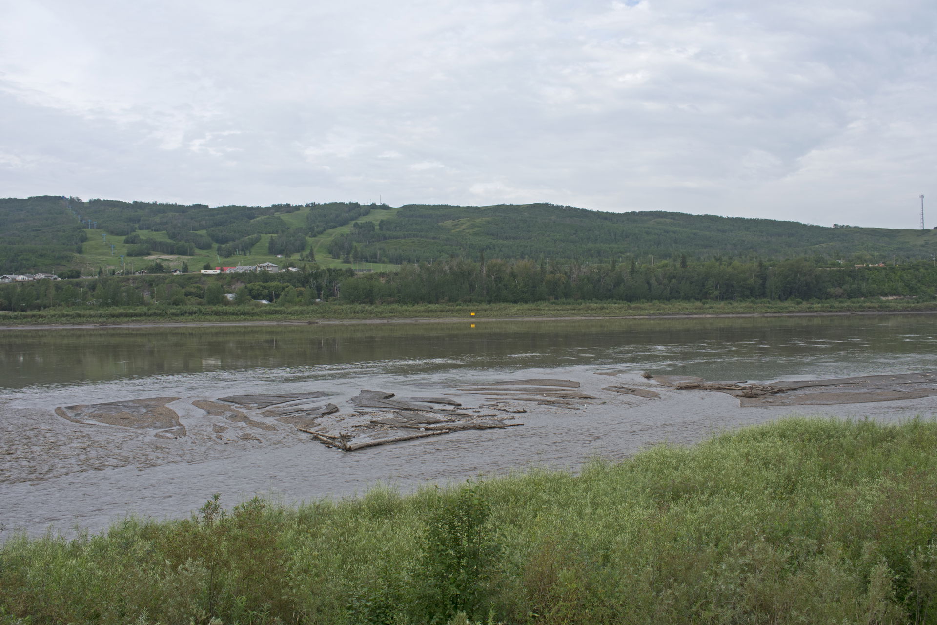 The Peace River in Peace River, Alberta