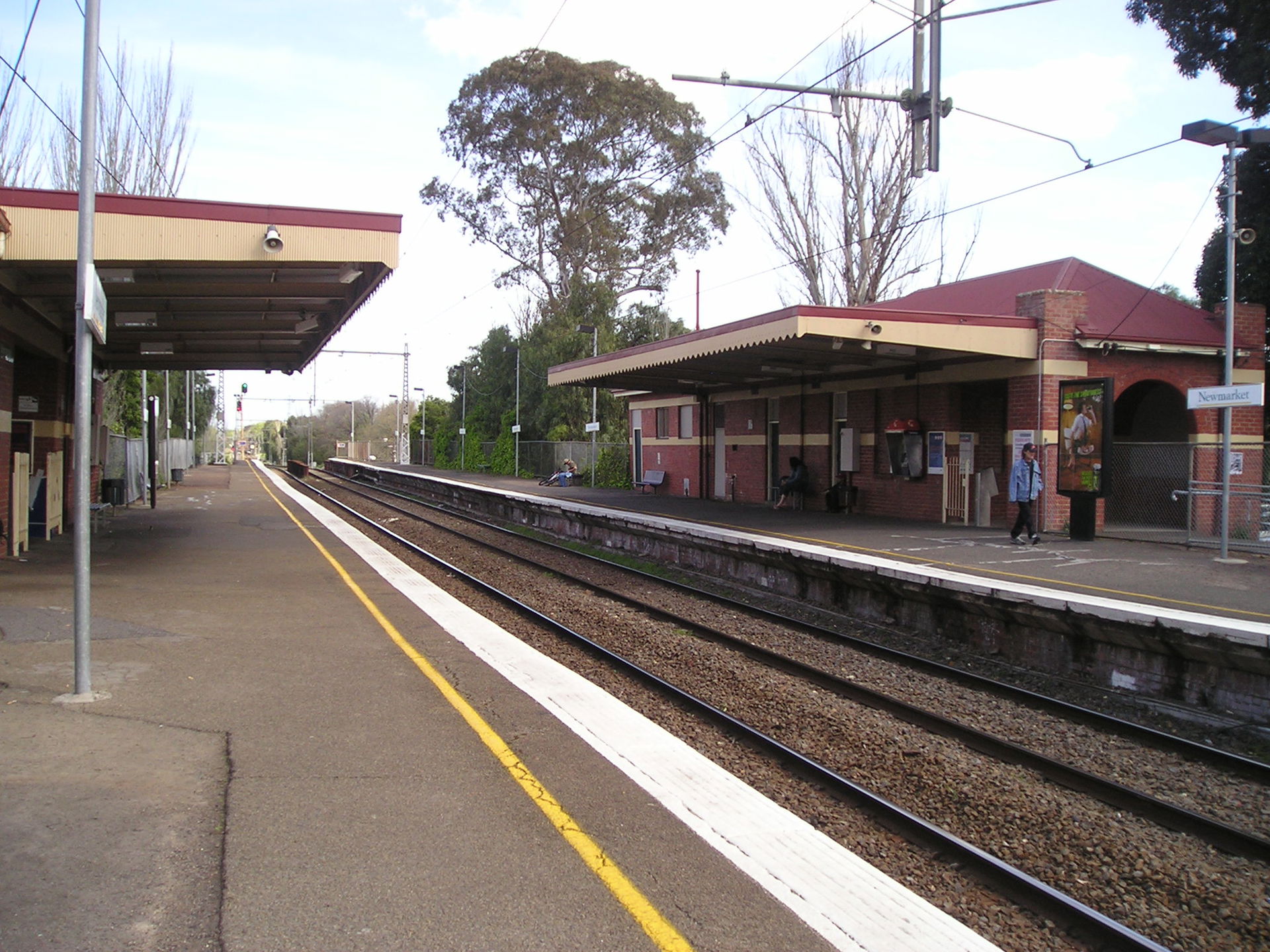 Newmarket railway station in Flemington, Victoria.