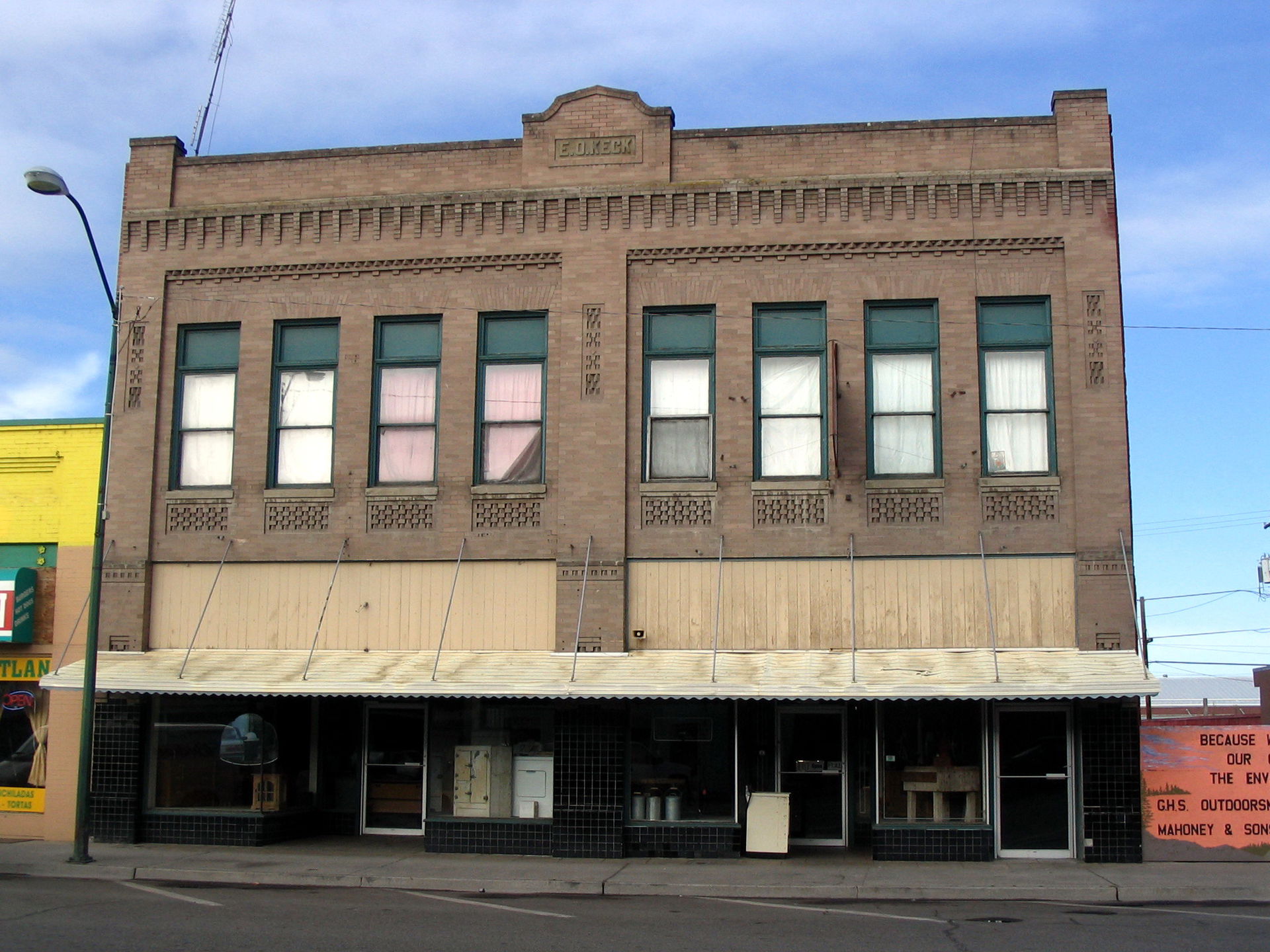 The Keck Building was built in 1910 by E.O. Keck, a prominent Y…