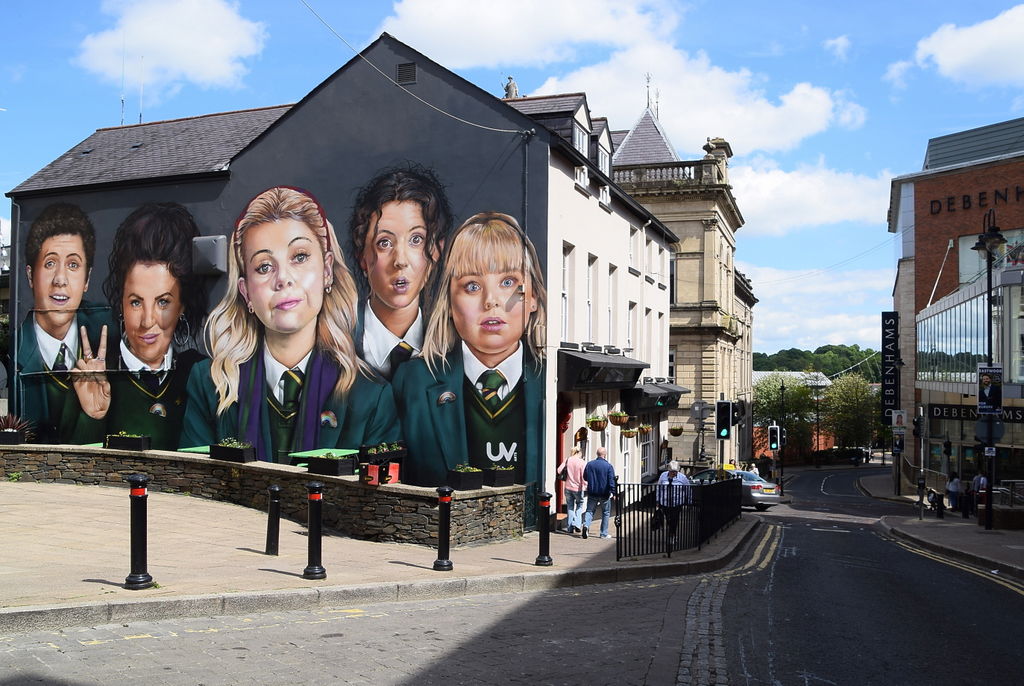 Derry Girls mural, Derry / Londonderry
