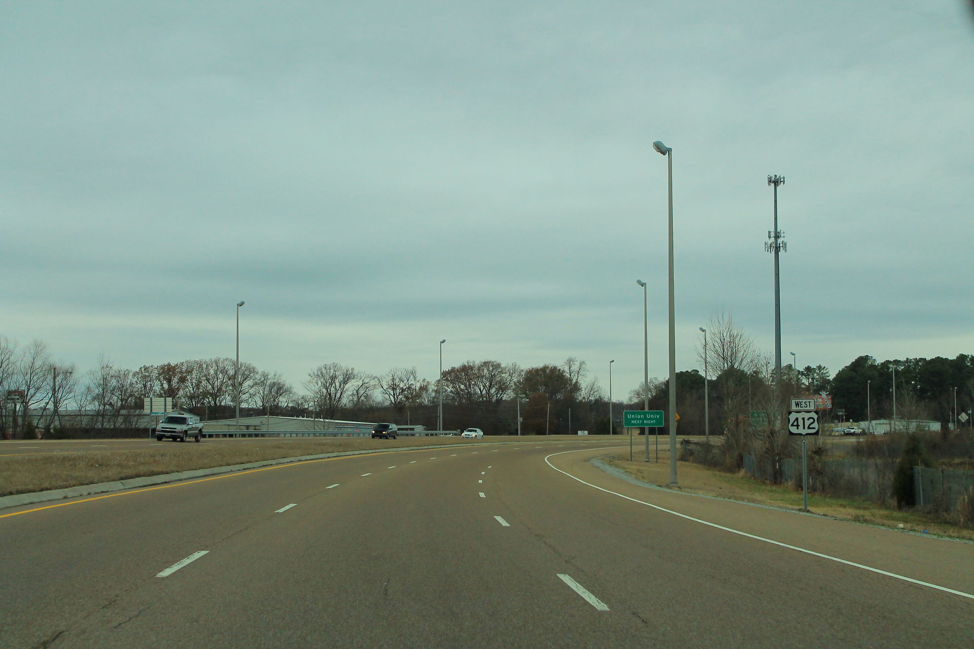 US412 West Sign - Jackson TN