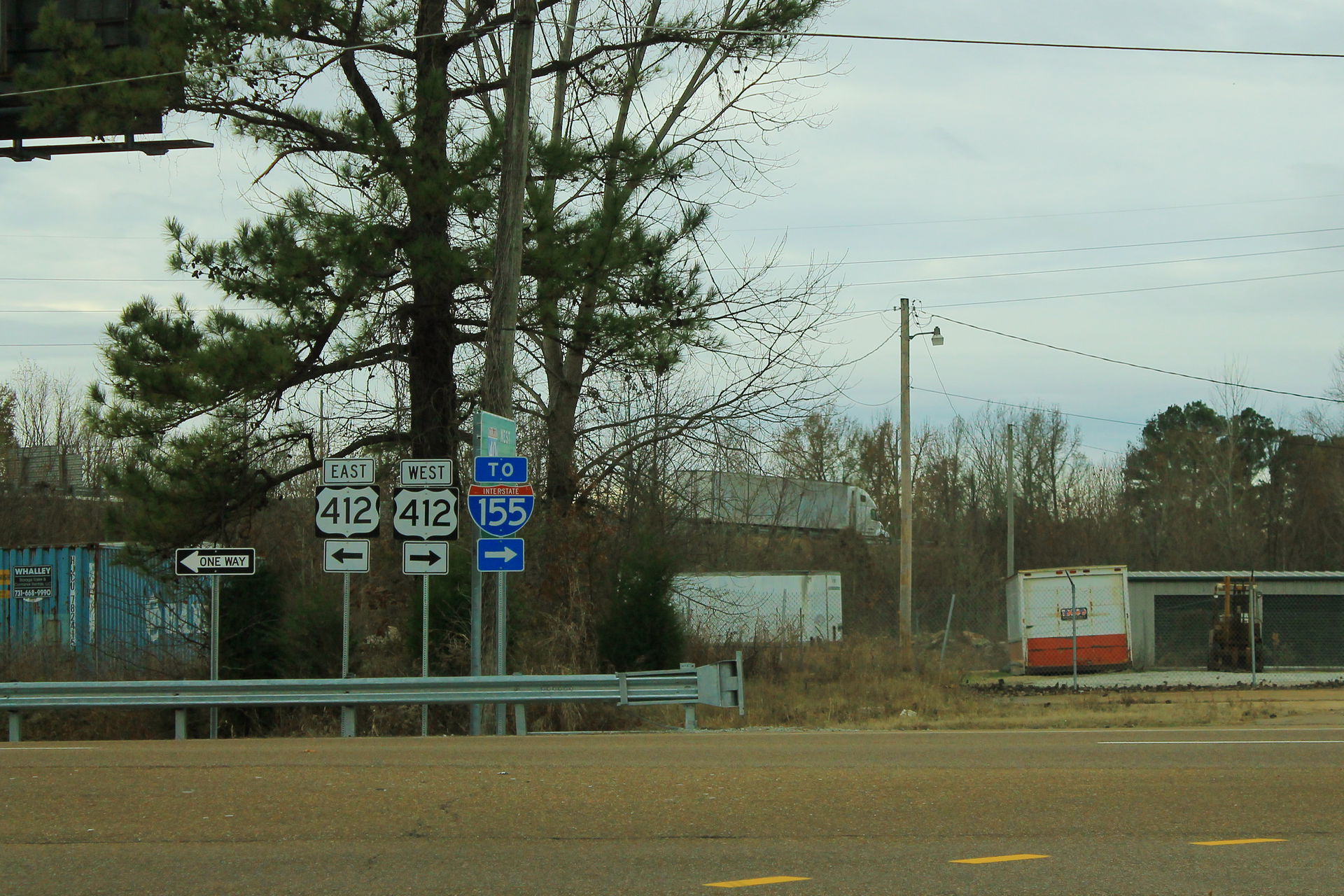 US412 and I-155 Signs - Jackson TN