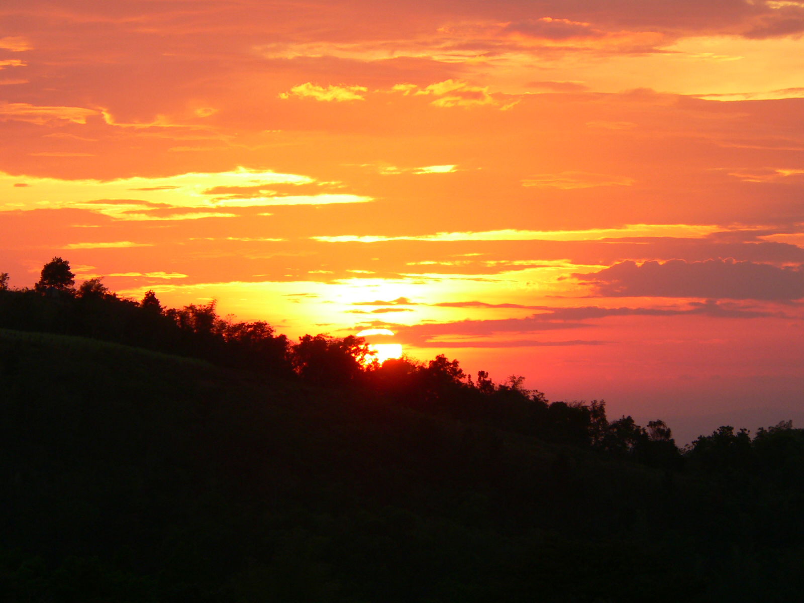 Sunset seen from Kanlaon Mountain