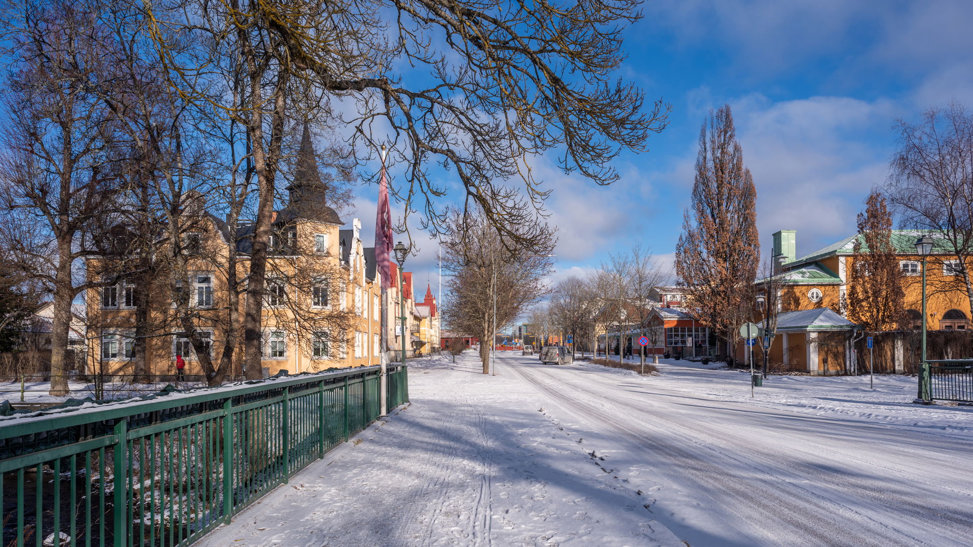 The street Norra Esplanaden in Sala, Sweden.