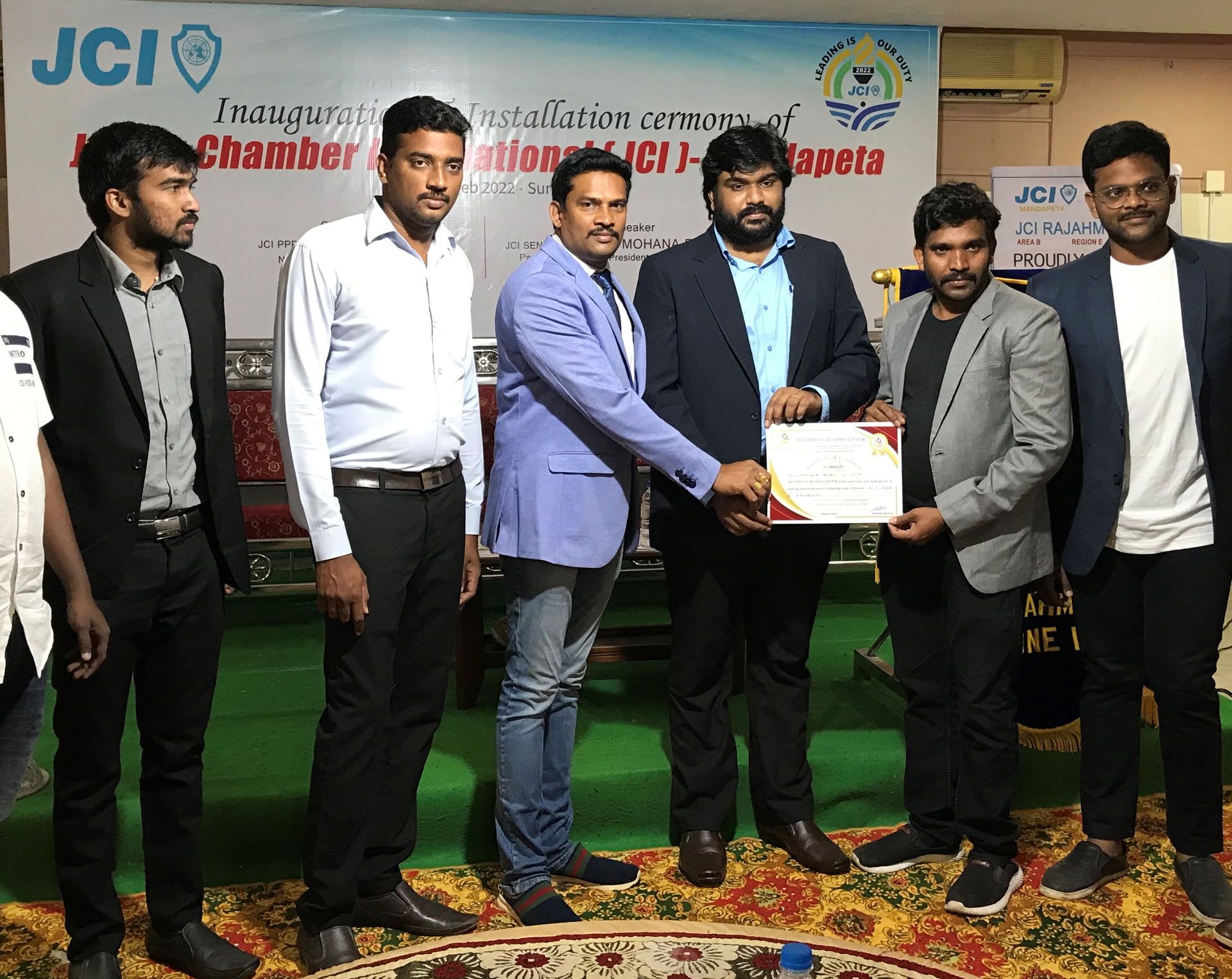 Prudhvi Moses in JCI Mandapeta Launch Event, held at surya gran…