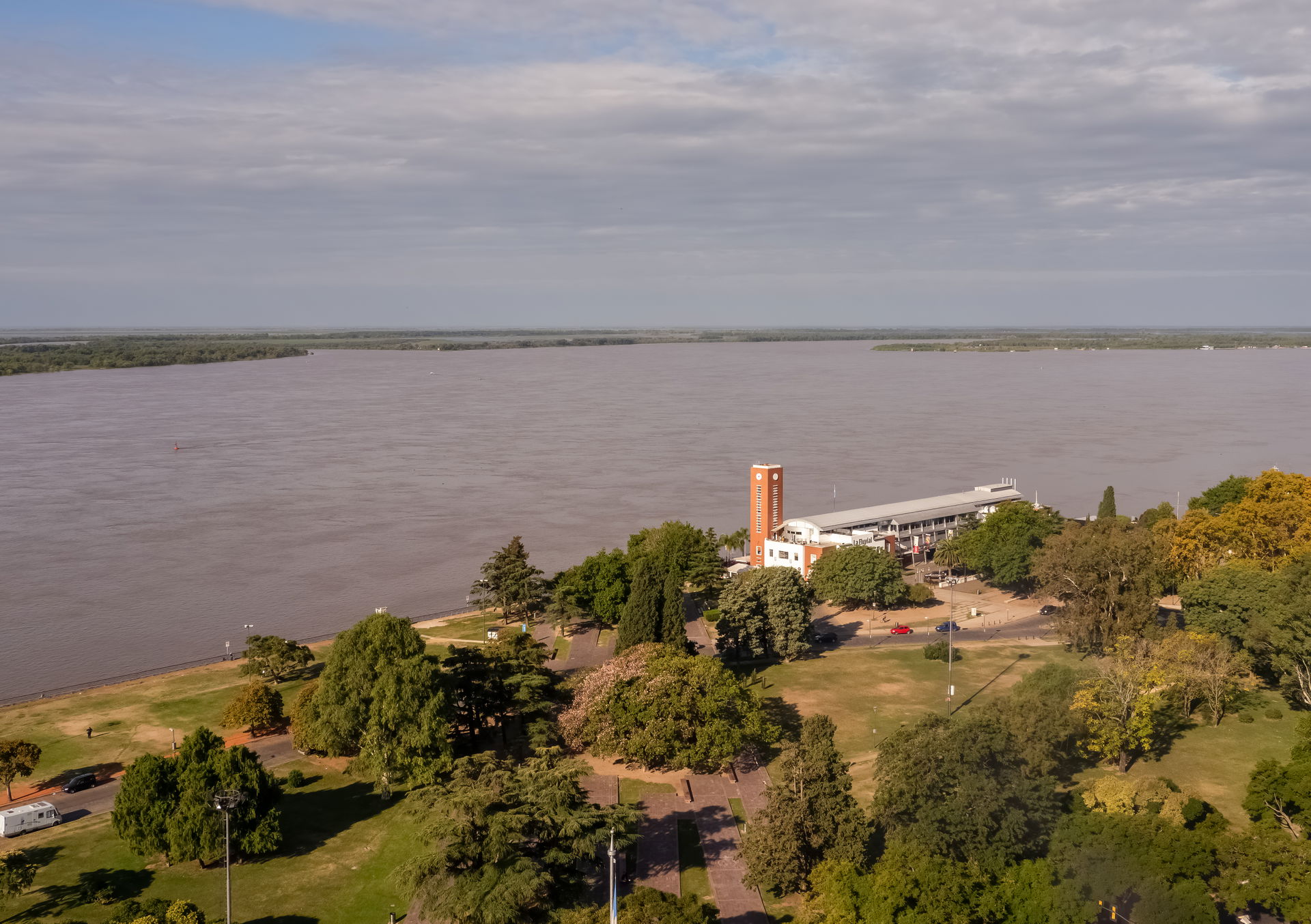 View from the National Flag Monument in Rosario to the southeast
