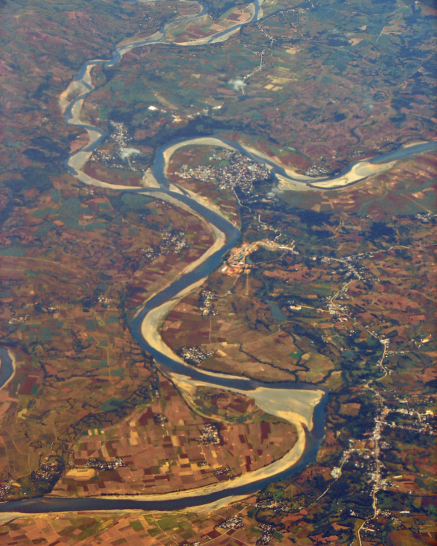 Aerial view of Benito Soliven (foreground) and San Mariano (bac…