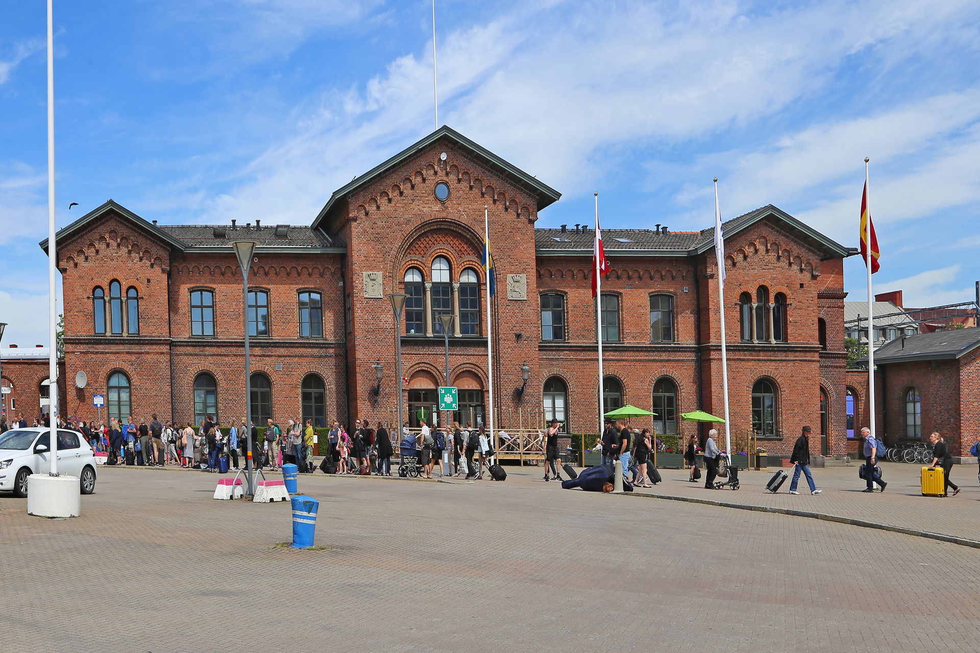 View of Ystad station from the lake side.