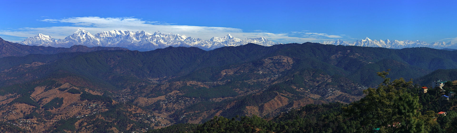 Photograph taken from Ranikhet, Almora, Uttarakhand, India.