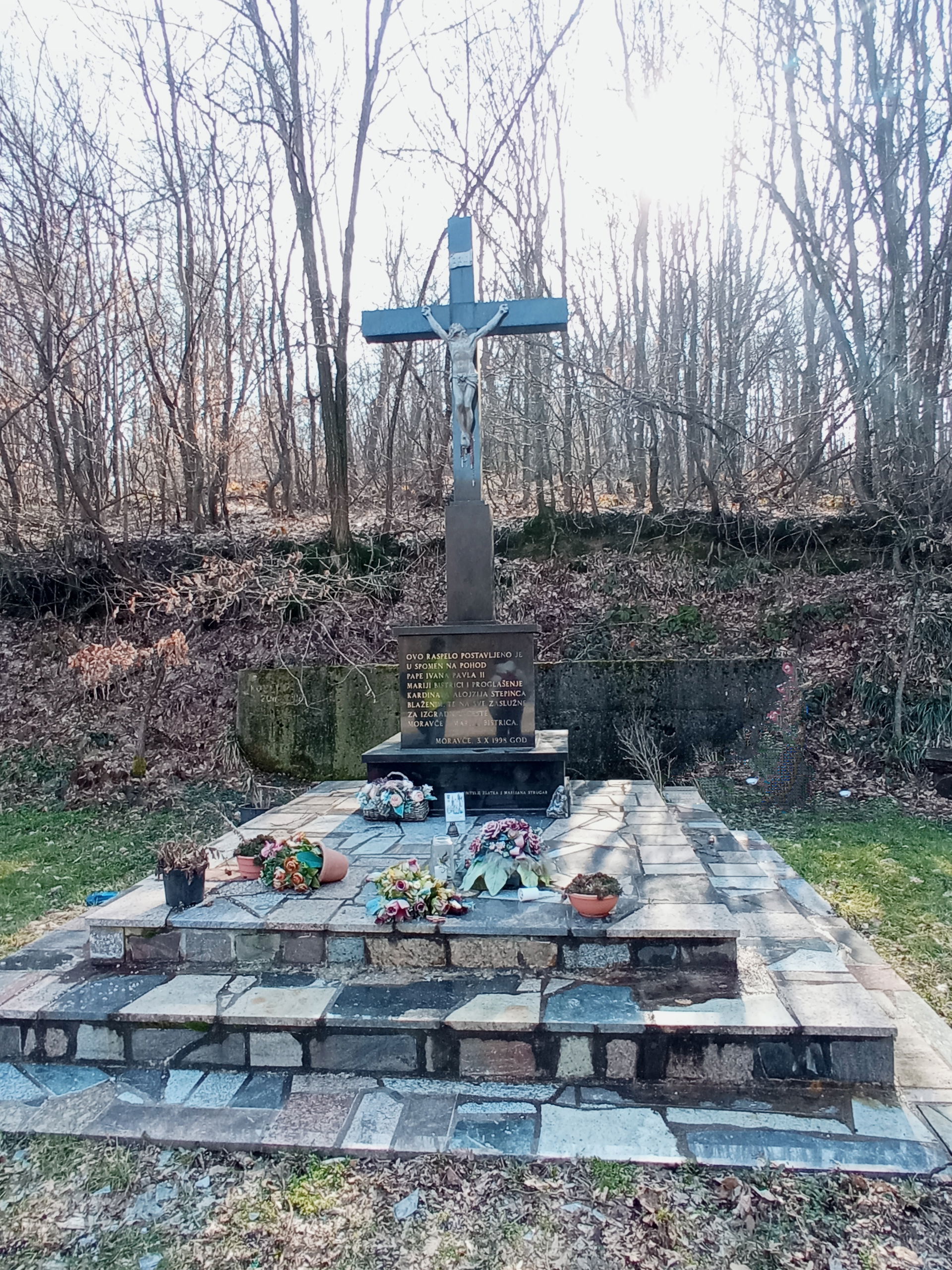 Crucifix in Moravče, Croatia, at the way to Marija Bistrica, Cr…