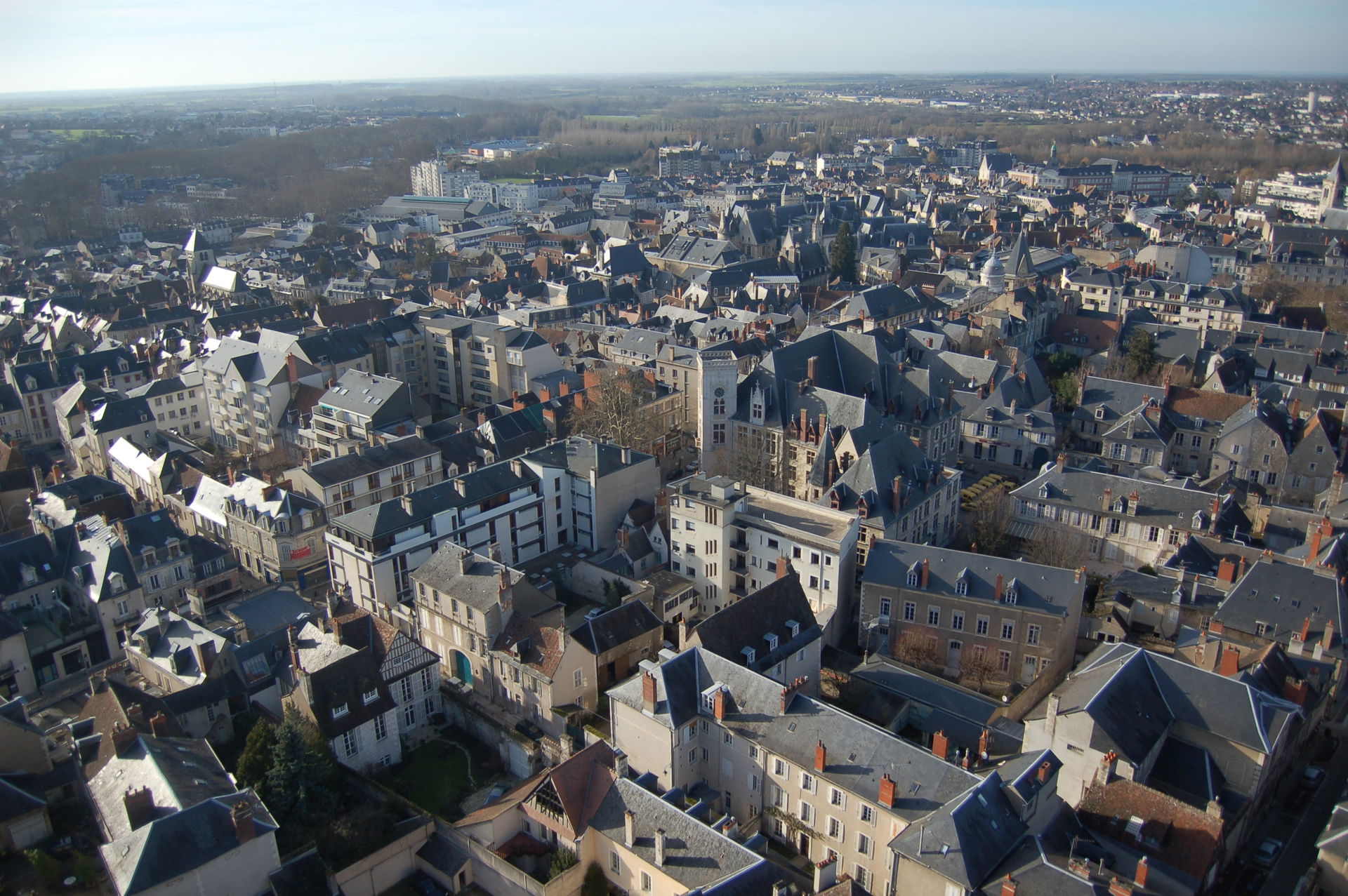 Bourges vue depuis la tour nord de la cathédrale