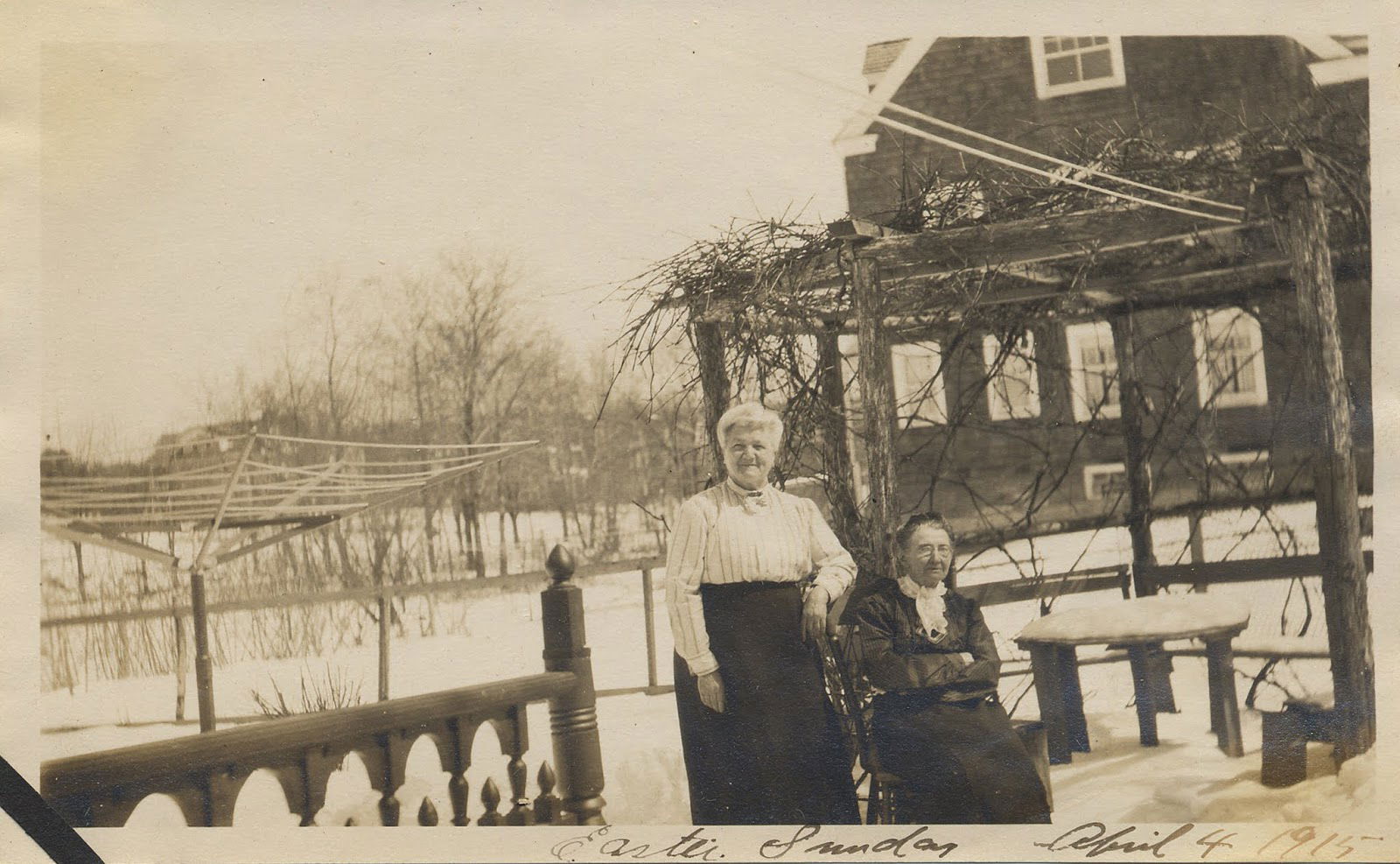 Aline Estoppey and Caroline Weldon, snapshot by Aline's daughte…