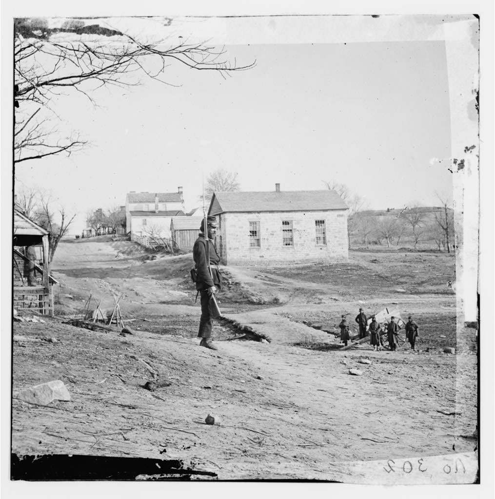 Summary: Photo shows church as it appeared between the two batt…