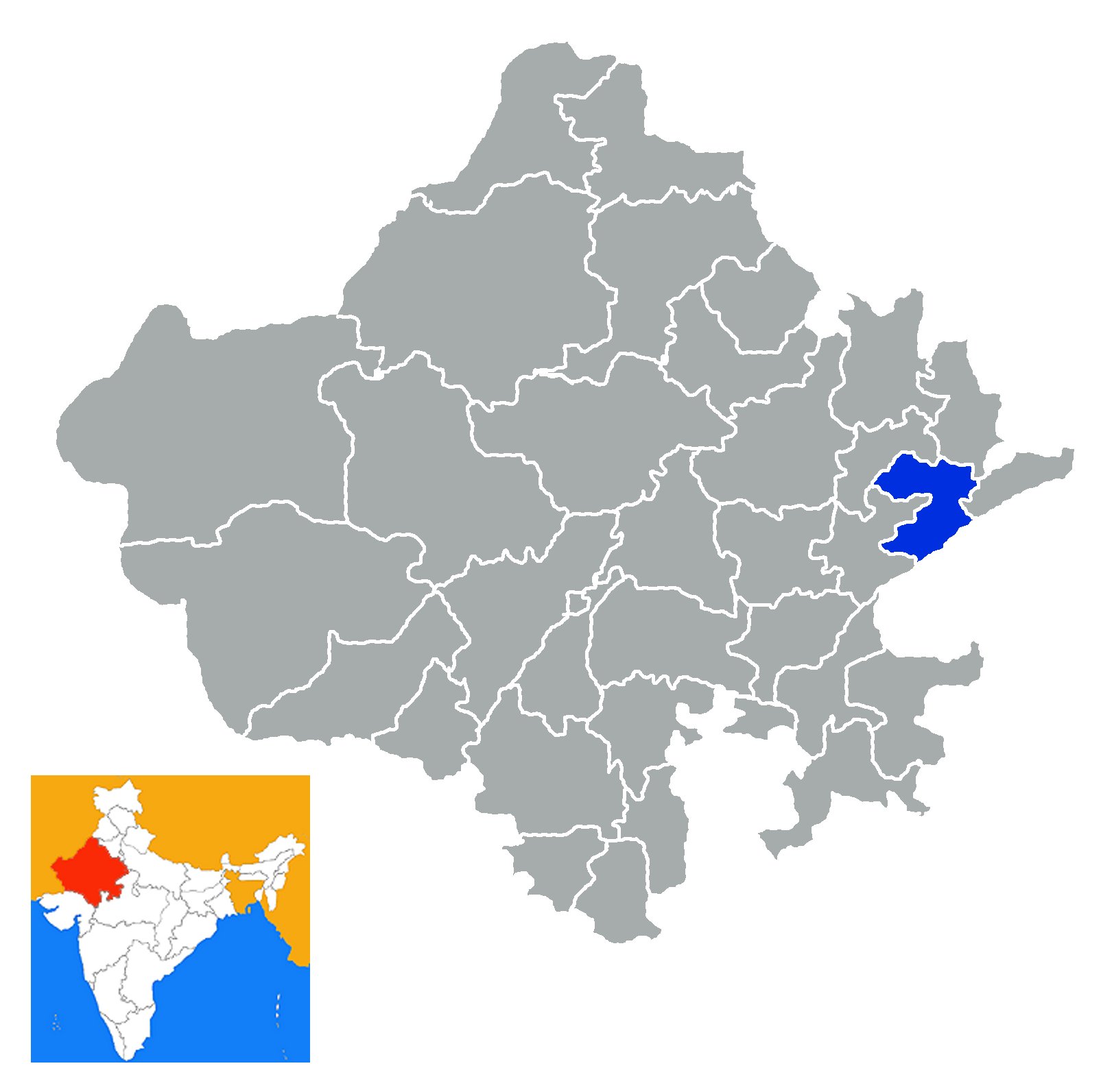 Distrityo de Sawai Madhopur Rajastan India