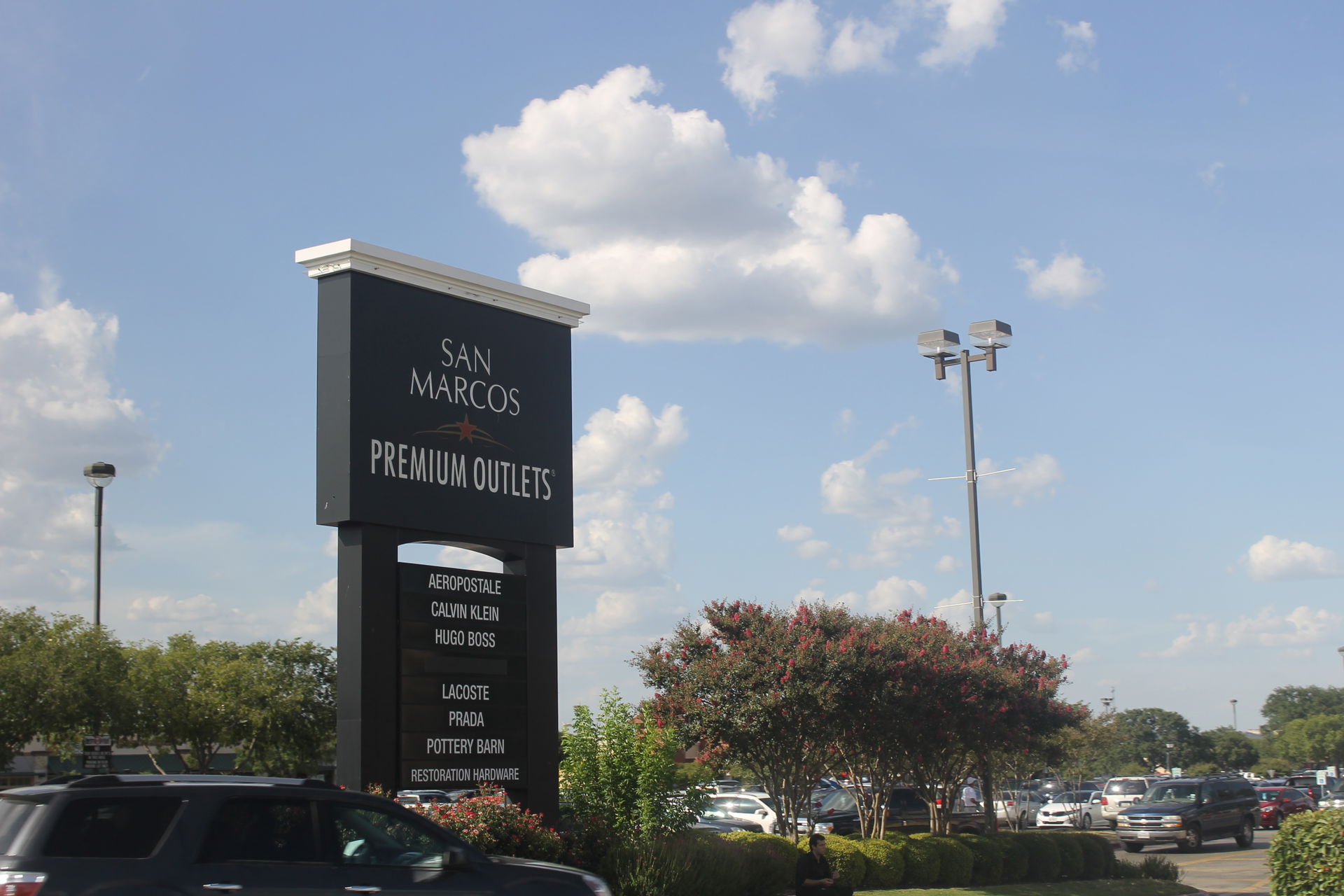 I took photo of entrance to San Marcos, TX, Premium Outlets.
