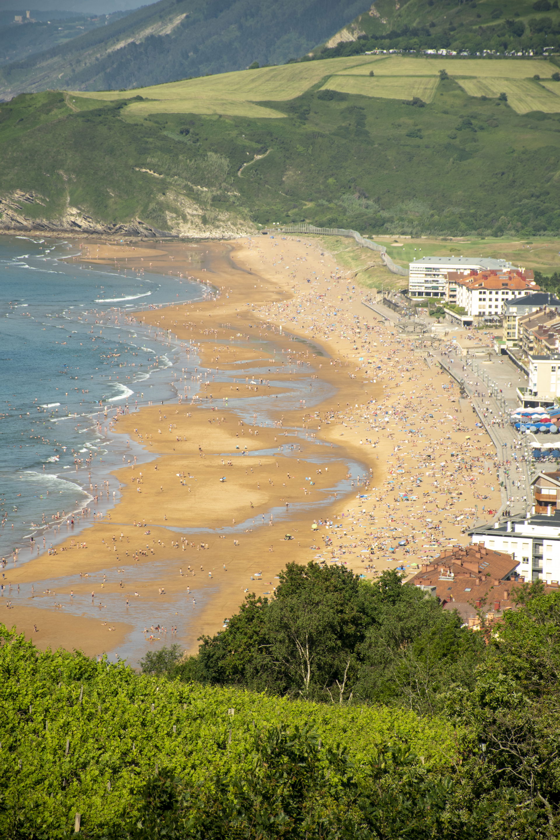 Zarauzko hondartza Torreoitik ikusia, COVID19aren ondorengo II.…