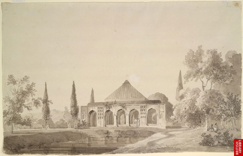 Jahangir Khan's Garden, Najibabad (U.P.).30 March 1789.
Inscri…