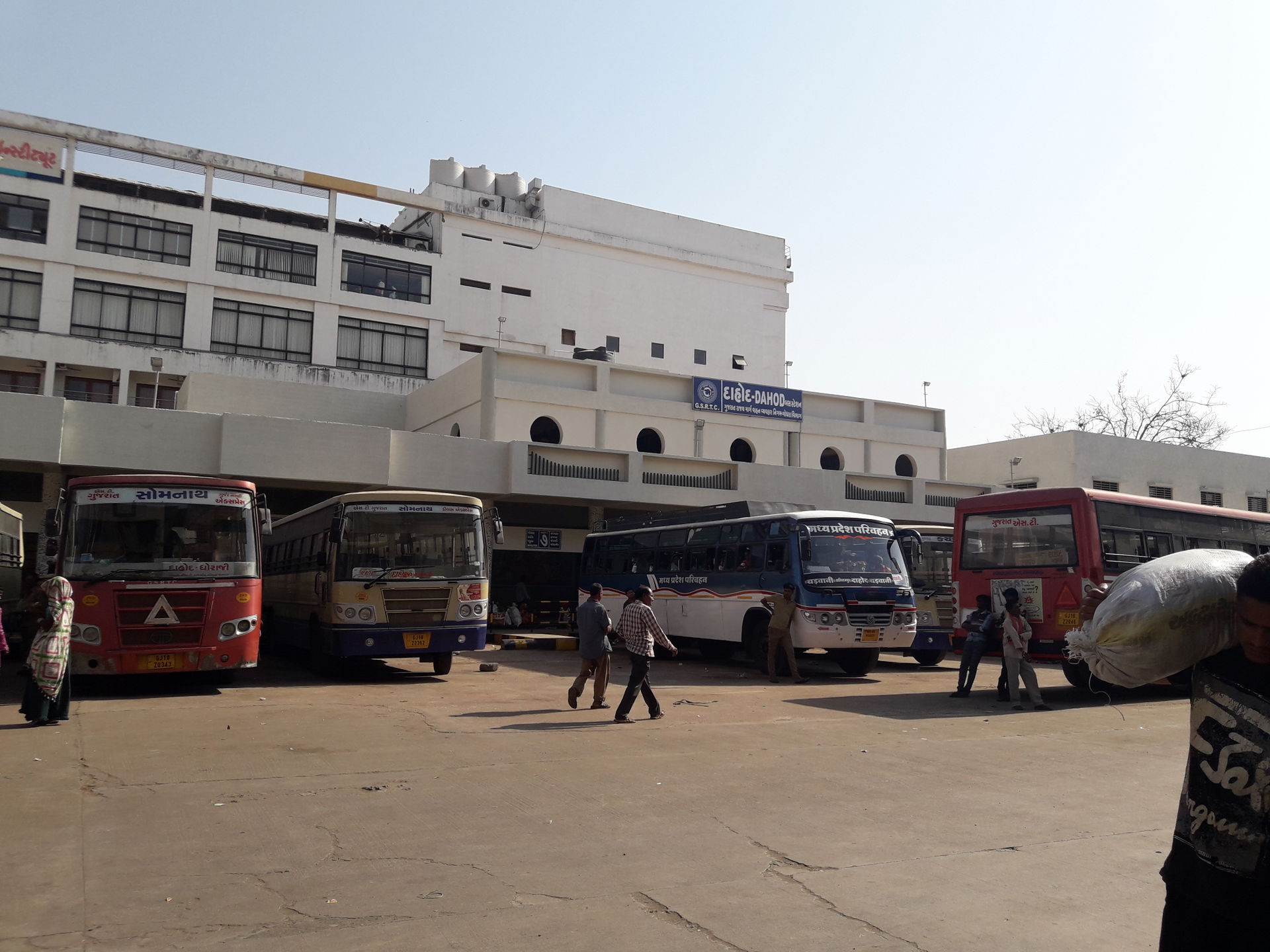 GSRTC Bus station, Dahod, Gujarat, India.
