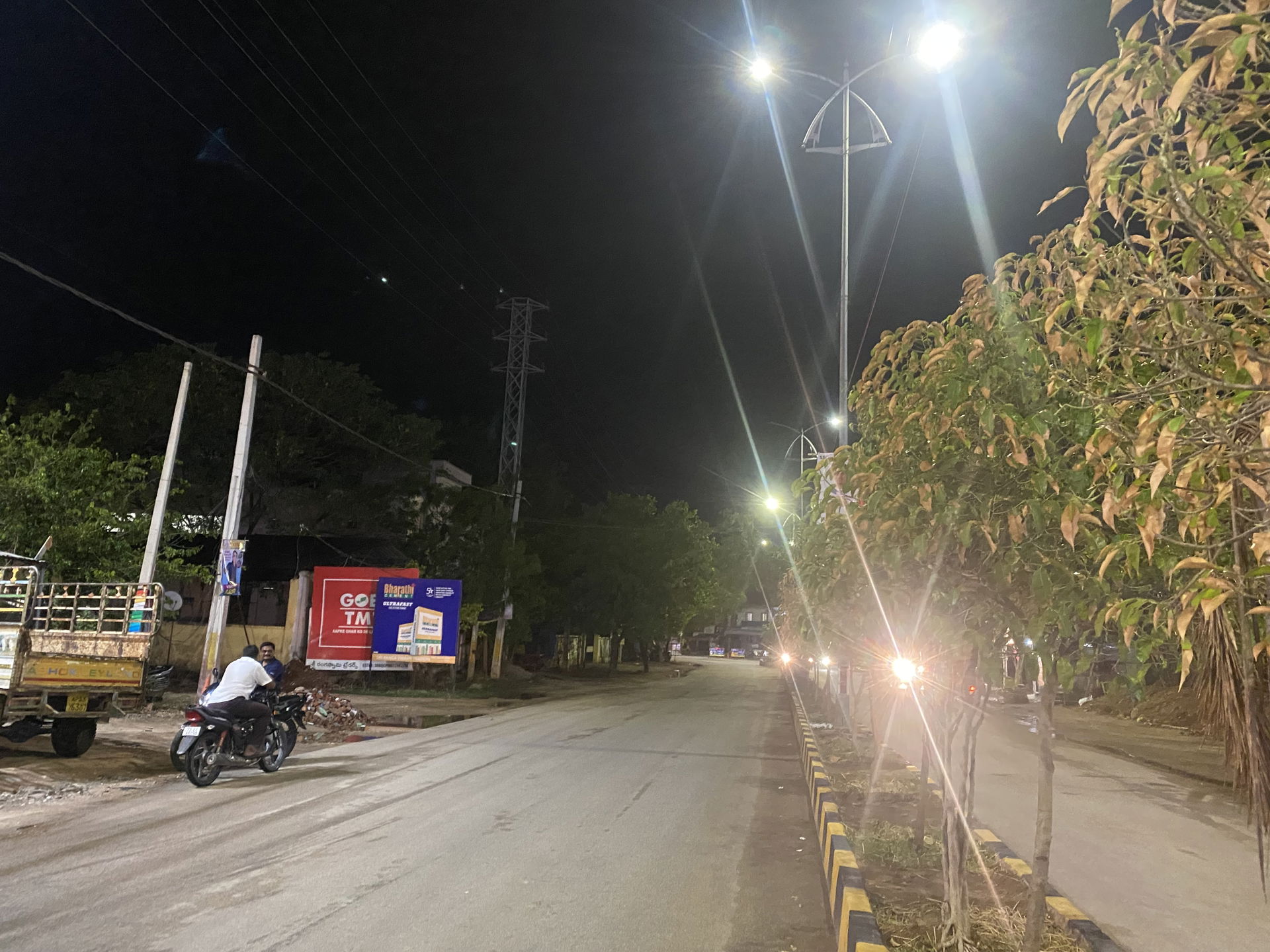 View of the entrance road to Gadwal city, observed from bypass …