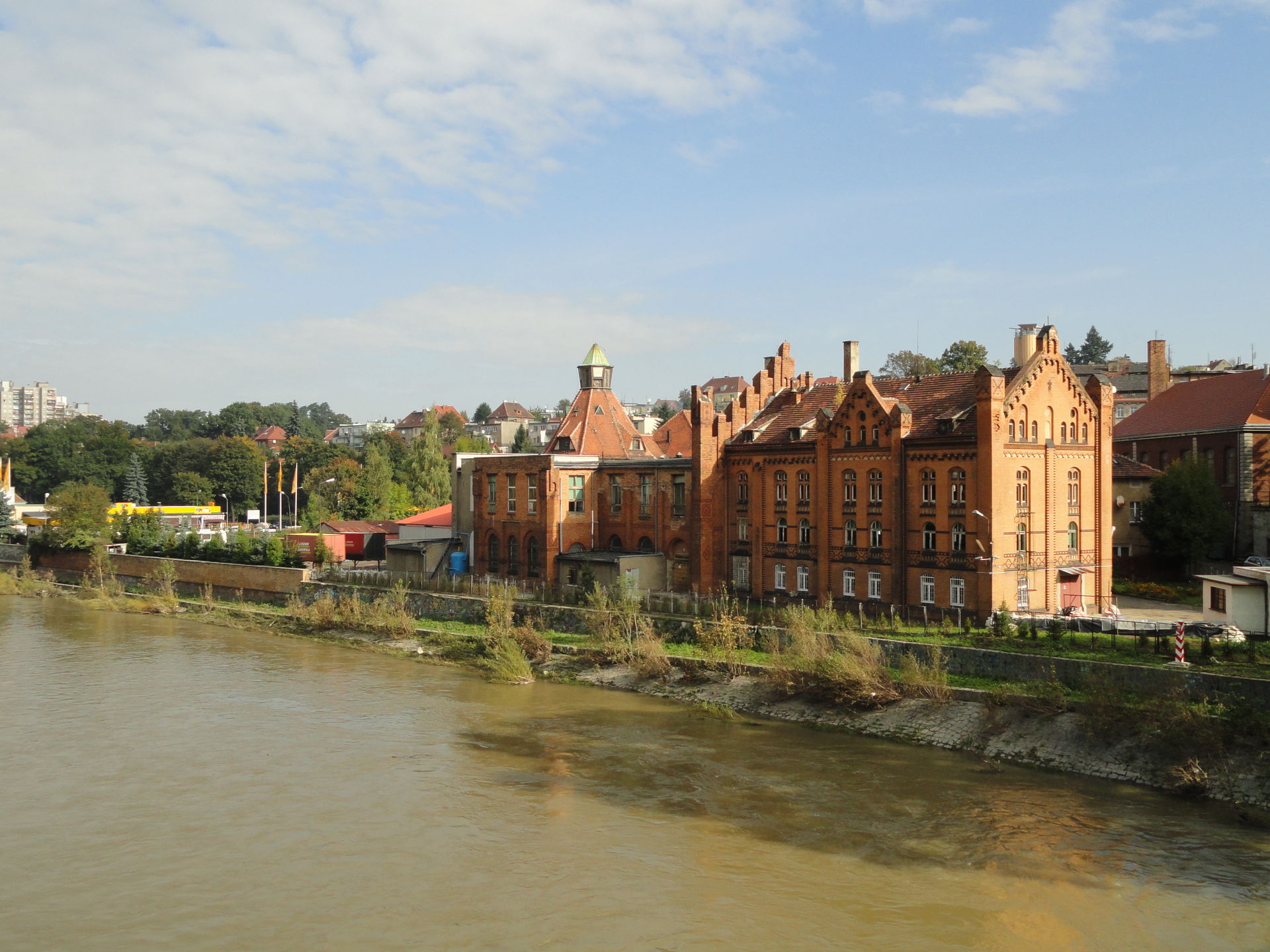 former electric power station of Goerlitz near the river Neisse…