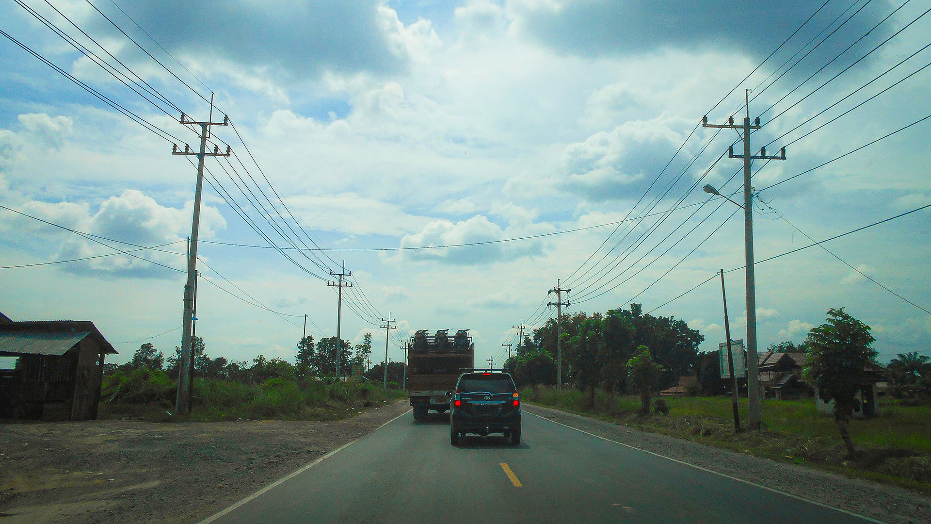Go to the Pematang Reba town, Trans-Sumatran East Highway in We…