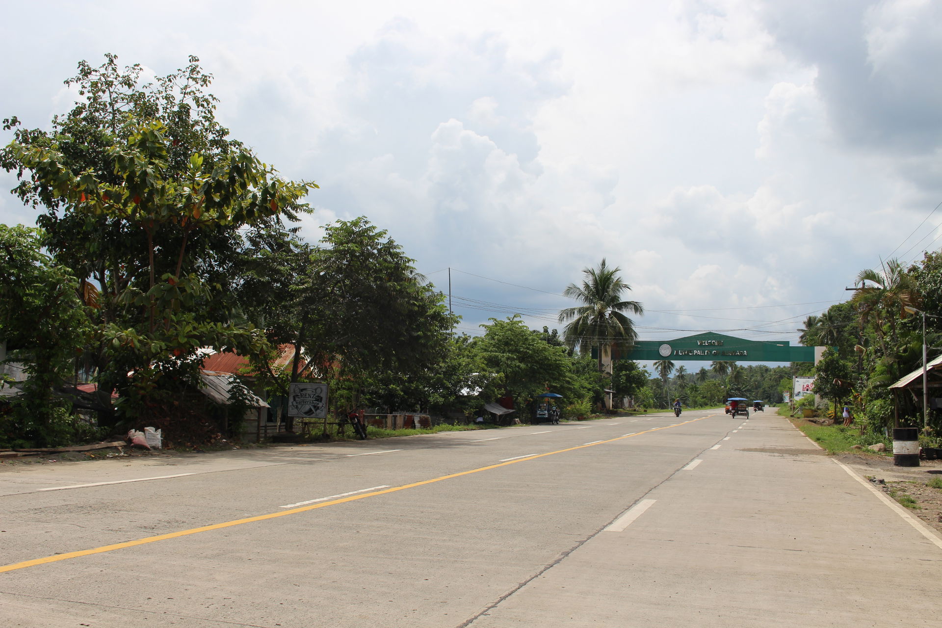 Welcome arch of the municipality of Alamada along the Banisilan…