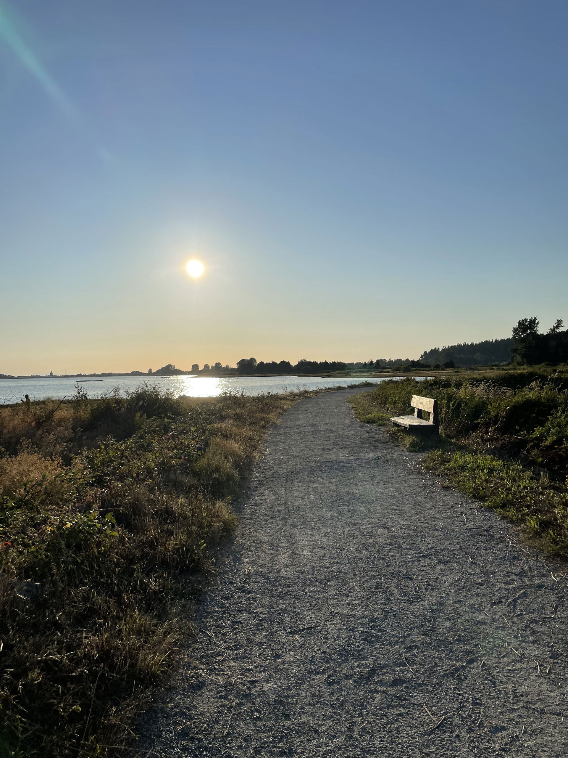 Photo of sunset taken from Mud Bay Park in Surrey, BC, Canada