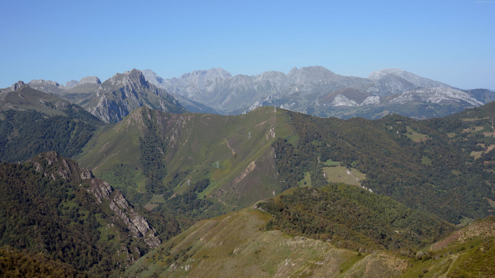 Mountains Landscape, Asturias, Spain, panoramic