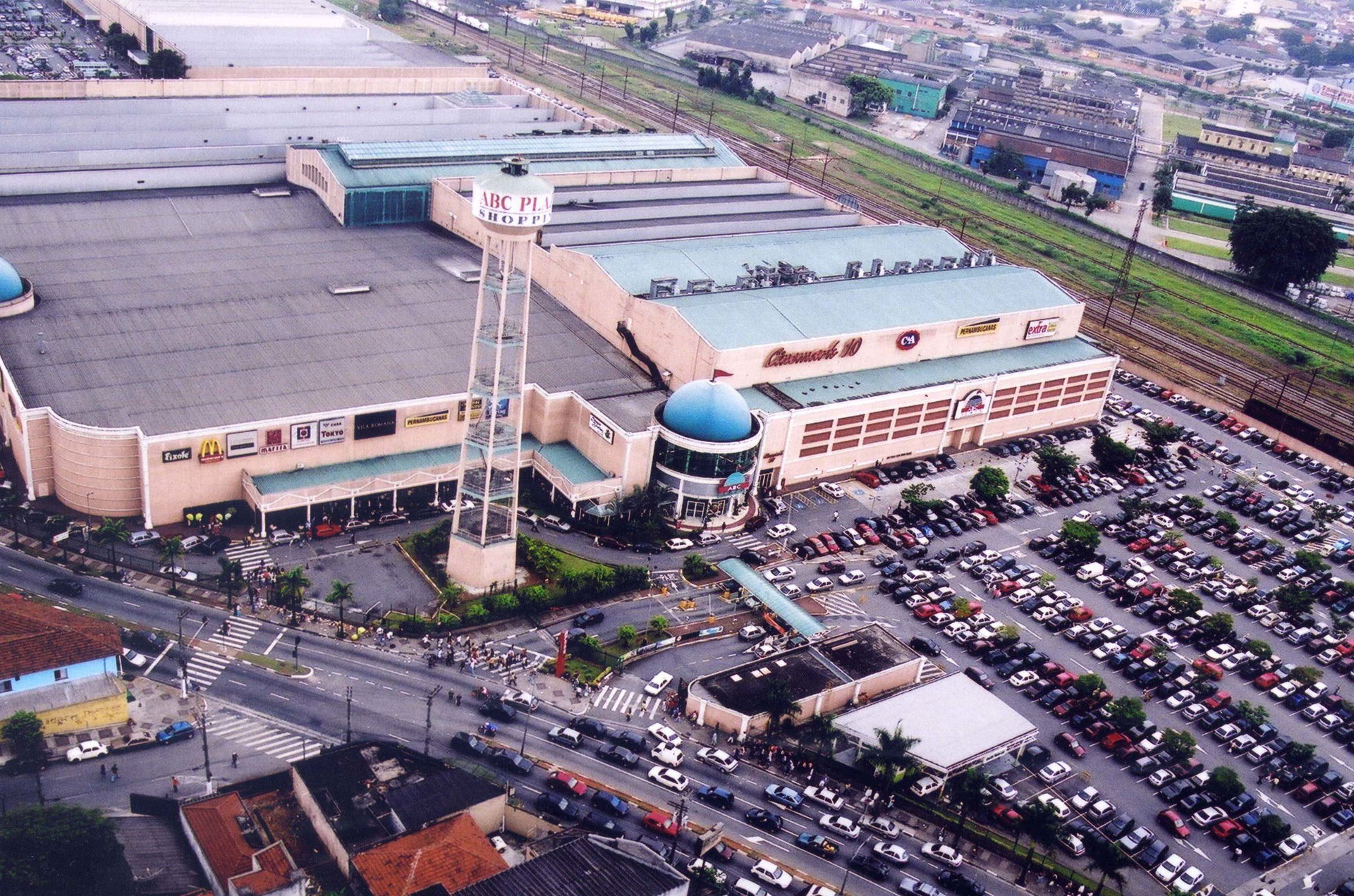 Air view of Grand Plaza Shopping, Santo André, Brazil