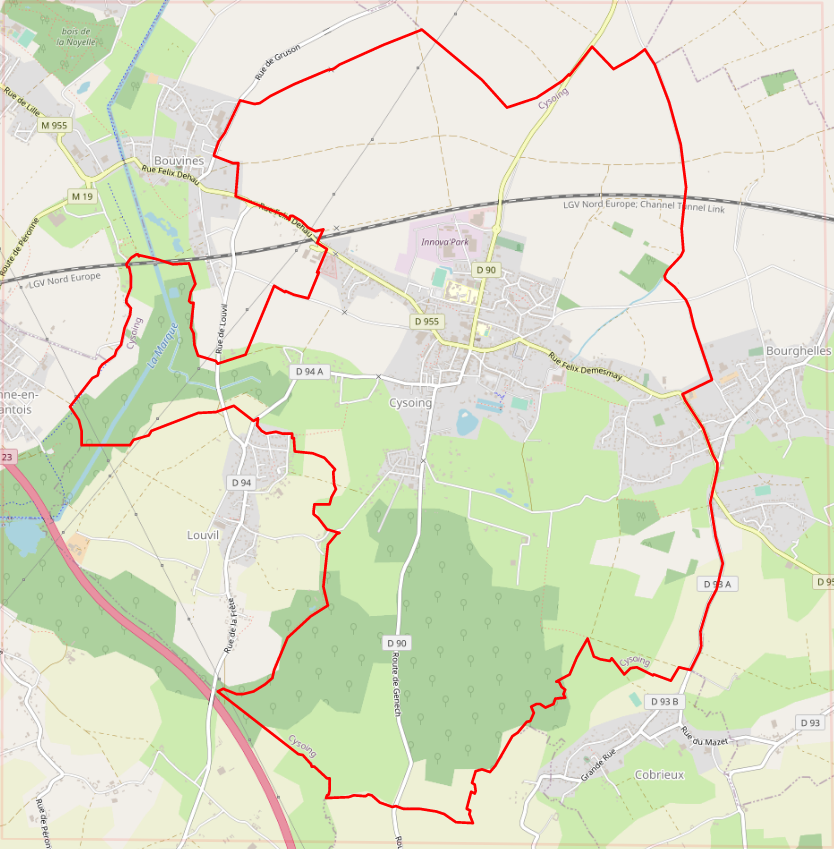 carte réalisée sur umap