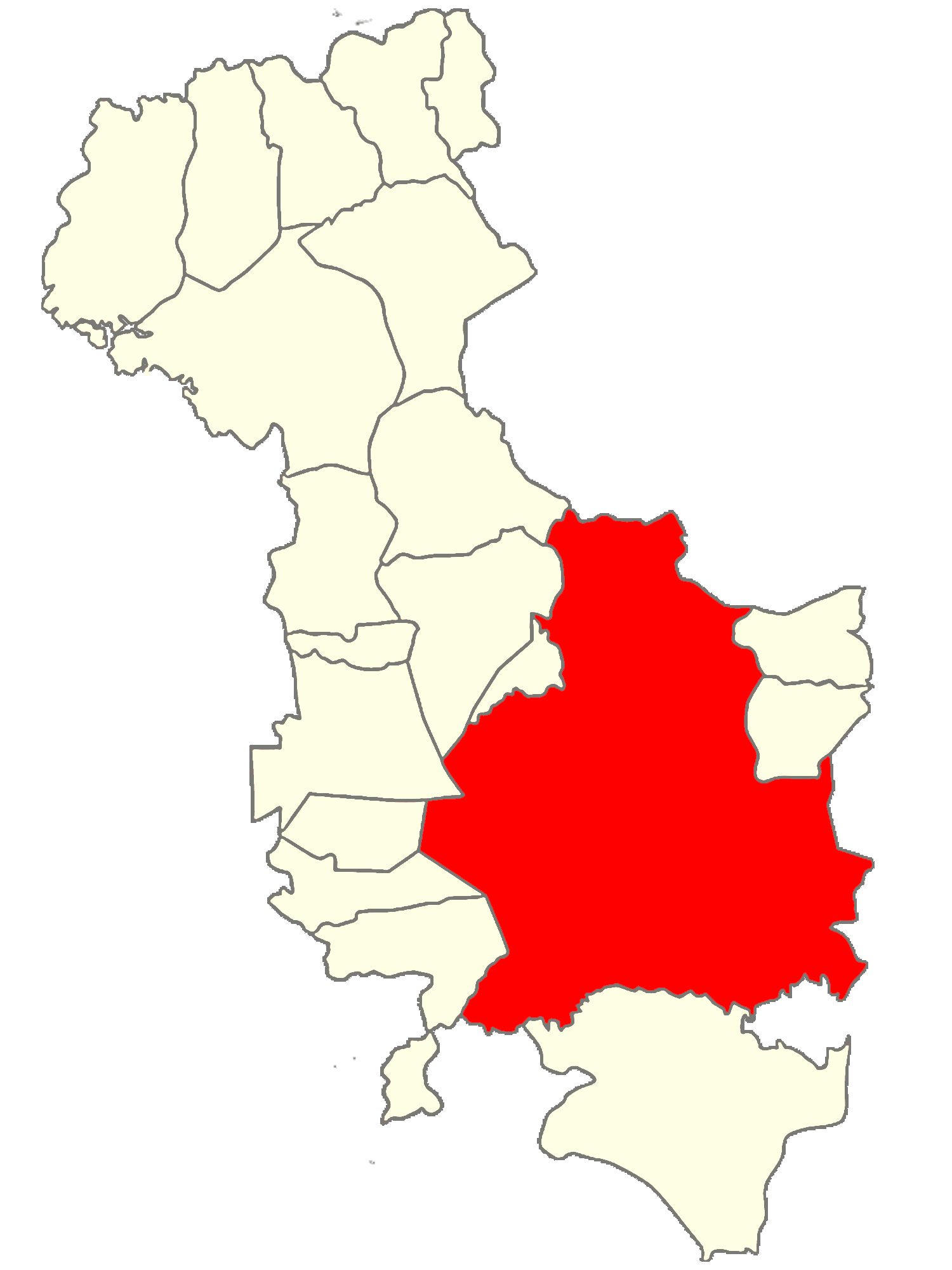 Mapa de la ciudad de San Miguel ubicado en el departamento homó…