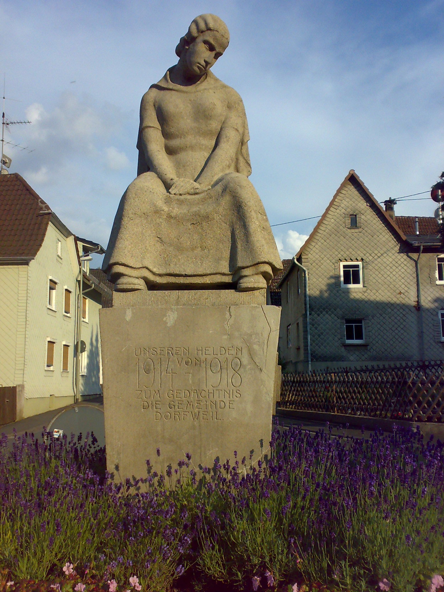 War Memorial in Dorfweil, Schmitten, Deutschland by August Bisc…