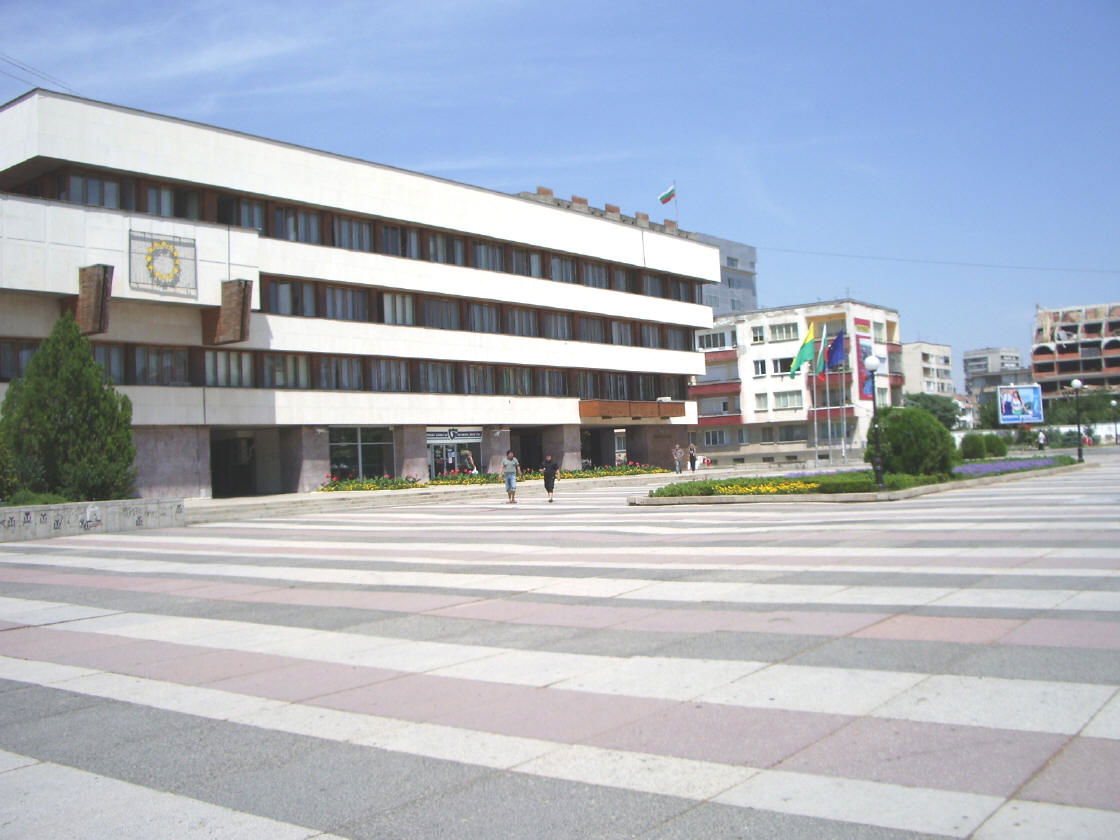 The building of Yambol Municipality, Yambol, Bulgaria.