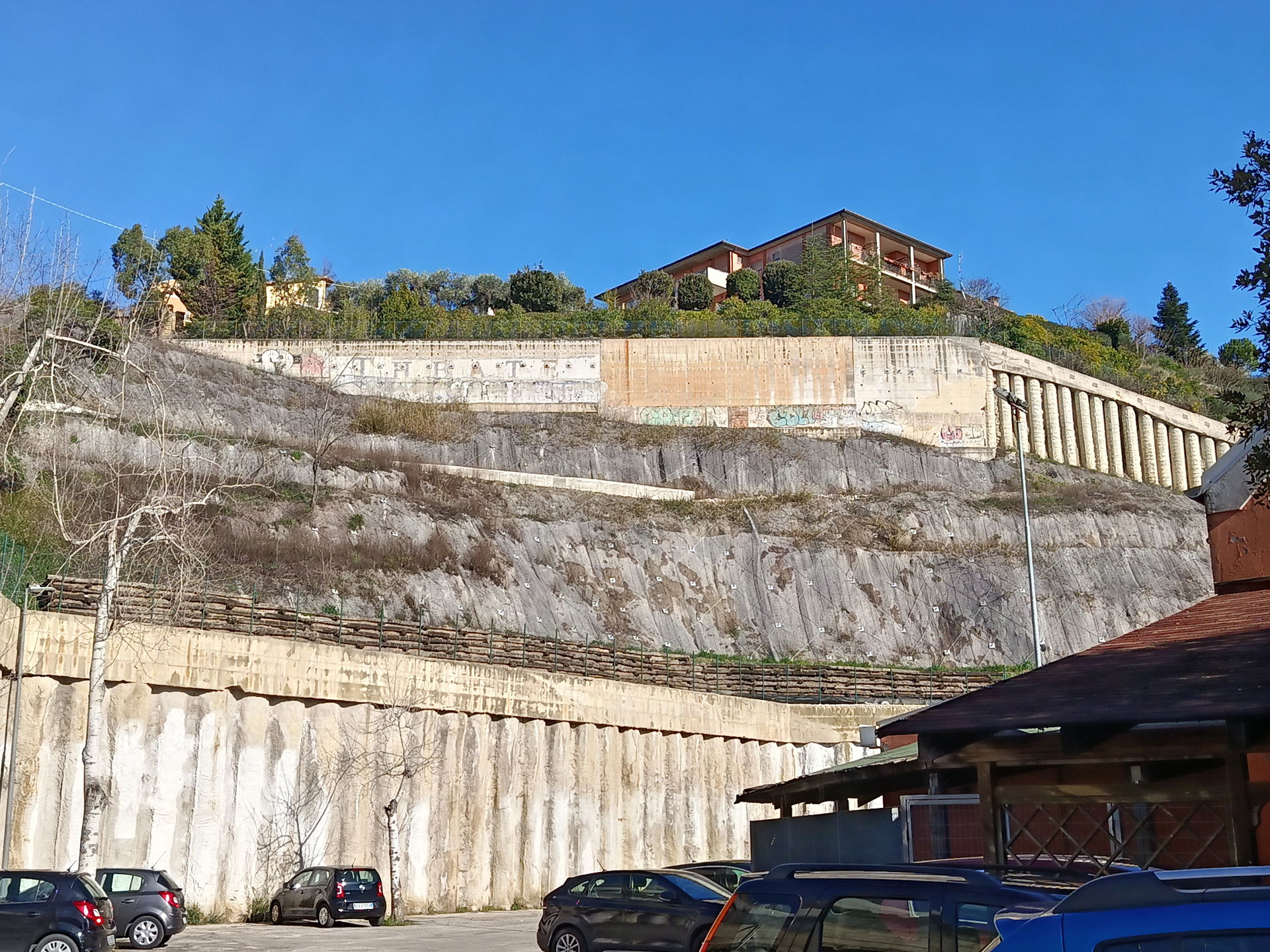 Slope stabilization at Teate Center neighborhood, Chieti, Italy…
