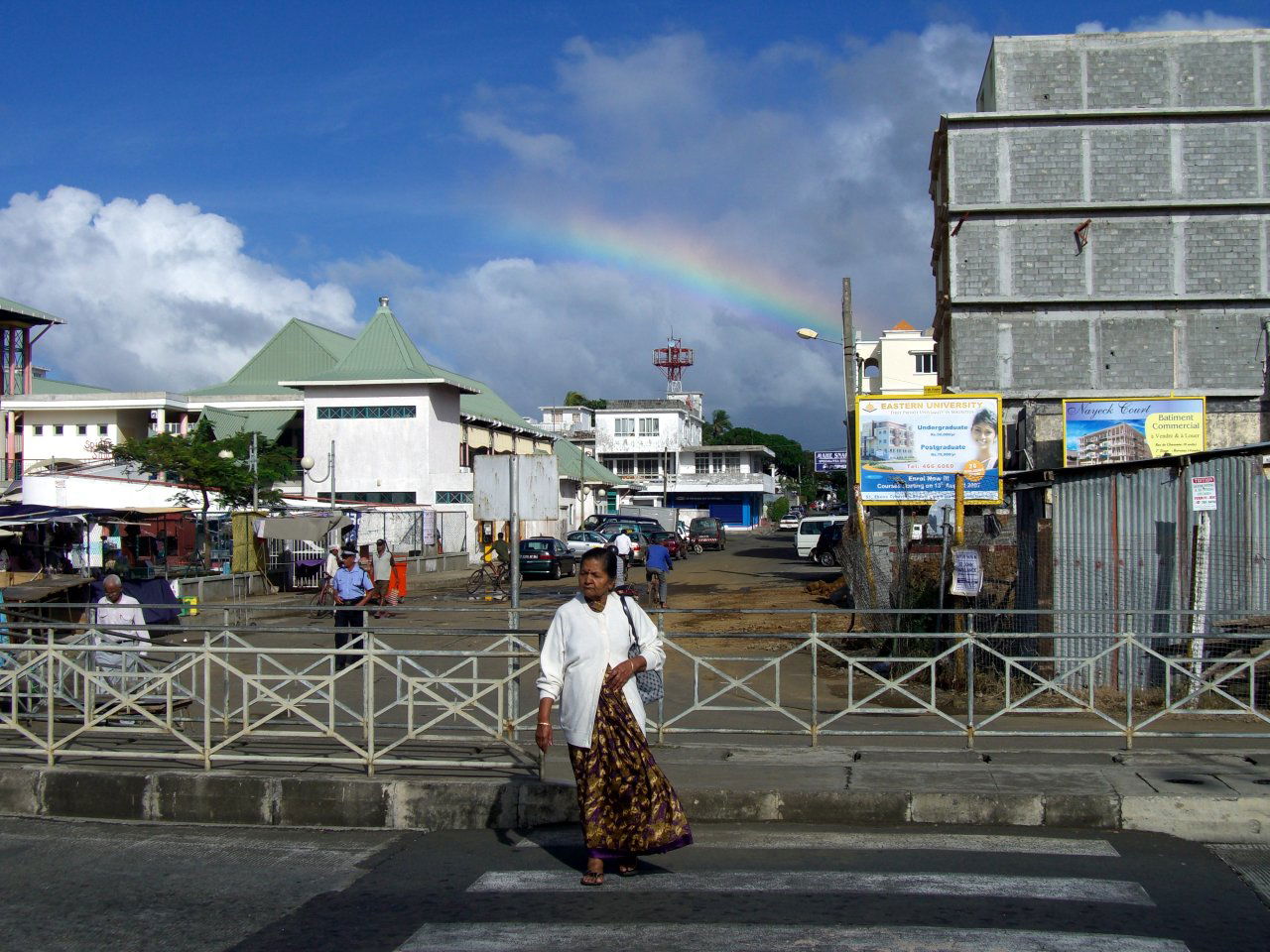 Mahébourg, Mauritius (Southeastern coast), seen from the bus st…