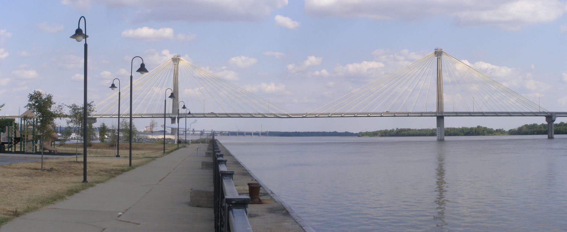 Clark Bridge over the Mississippi River, Alton, Il.