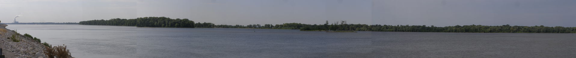 Illinois River above Alton, Il.