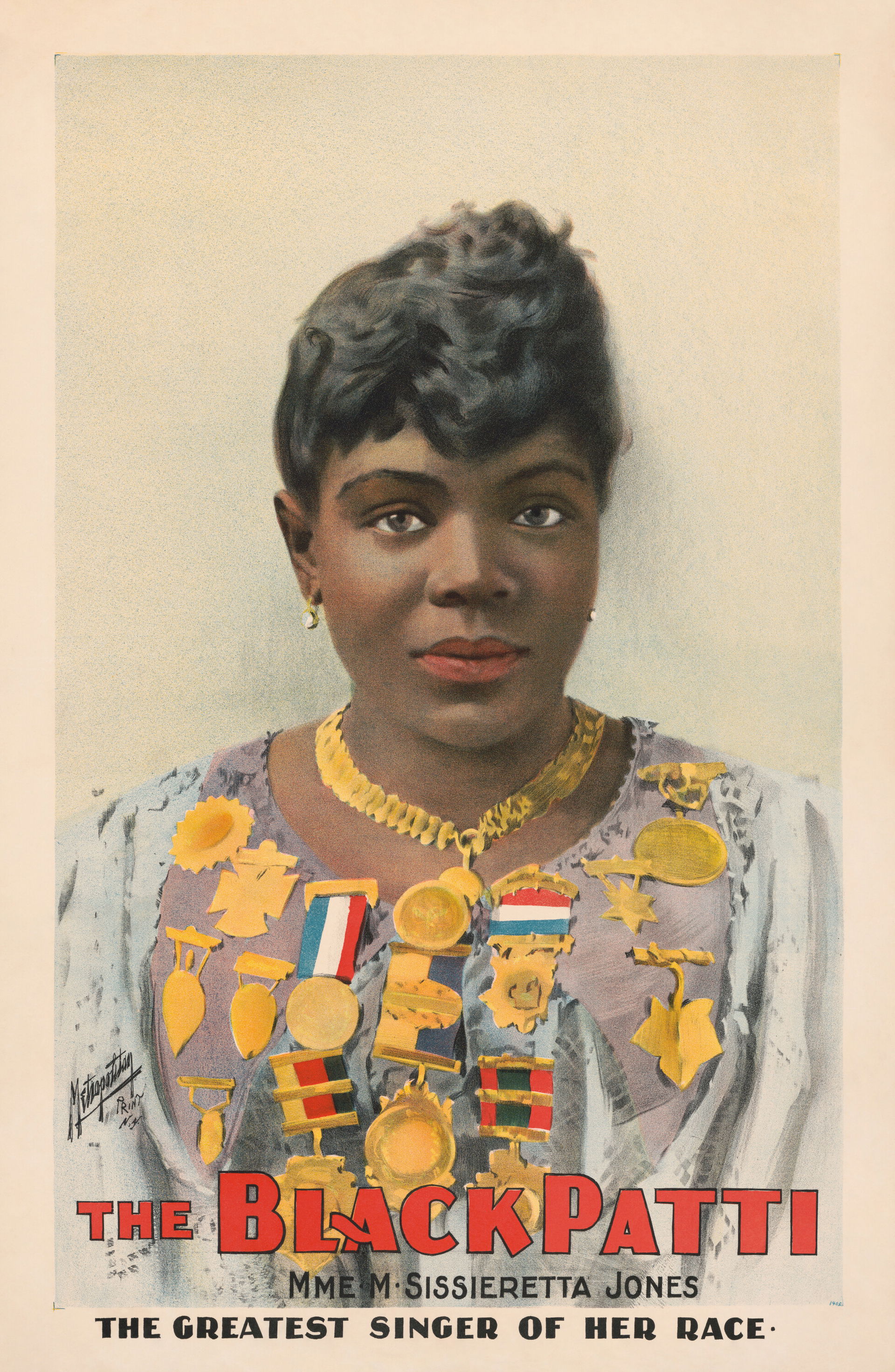 Poster: "The Black Patti, Mme. M. Sissieretta Jones, The Greate…