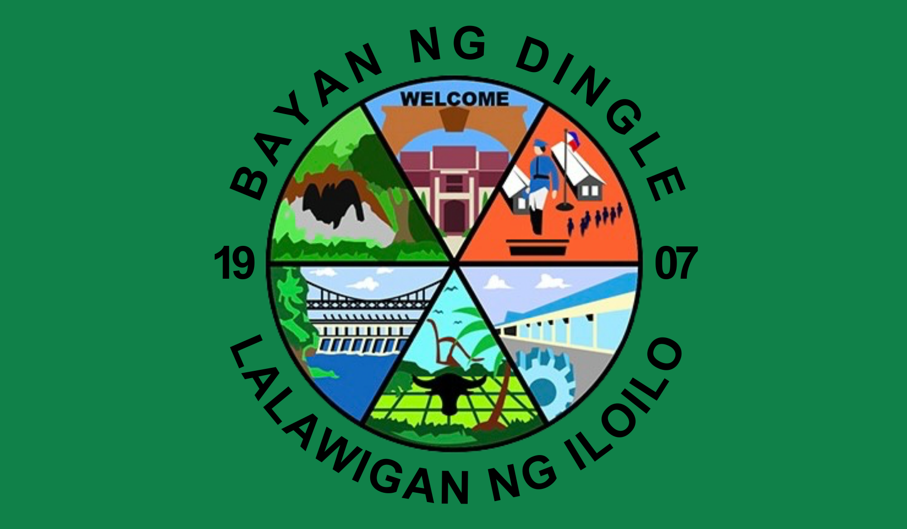 Flag of the Municipality of Dingle, Iloilo