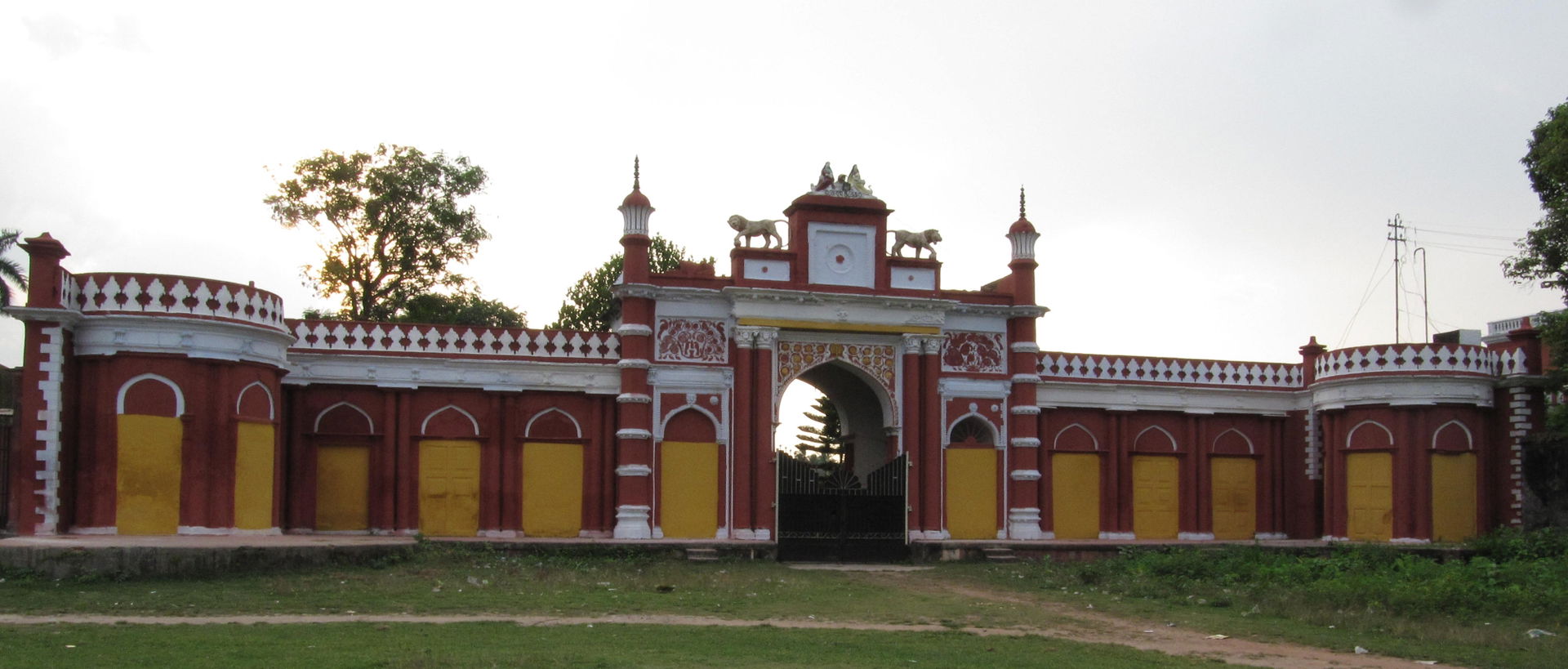 External view of Krishnanagar palace in Nadia, West Bengal, Ind…