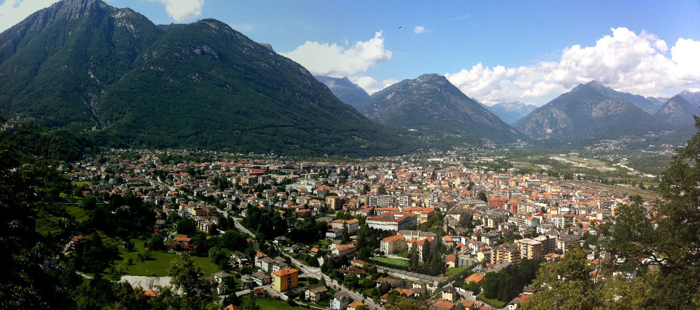 Domodossola's view from Sacro Monte Calvario