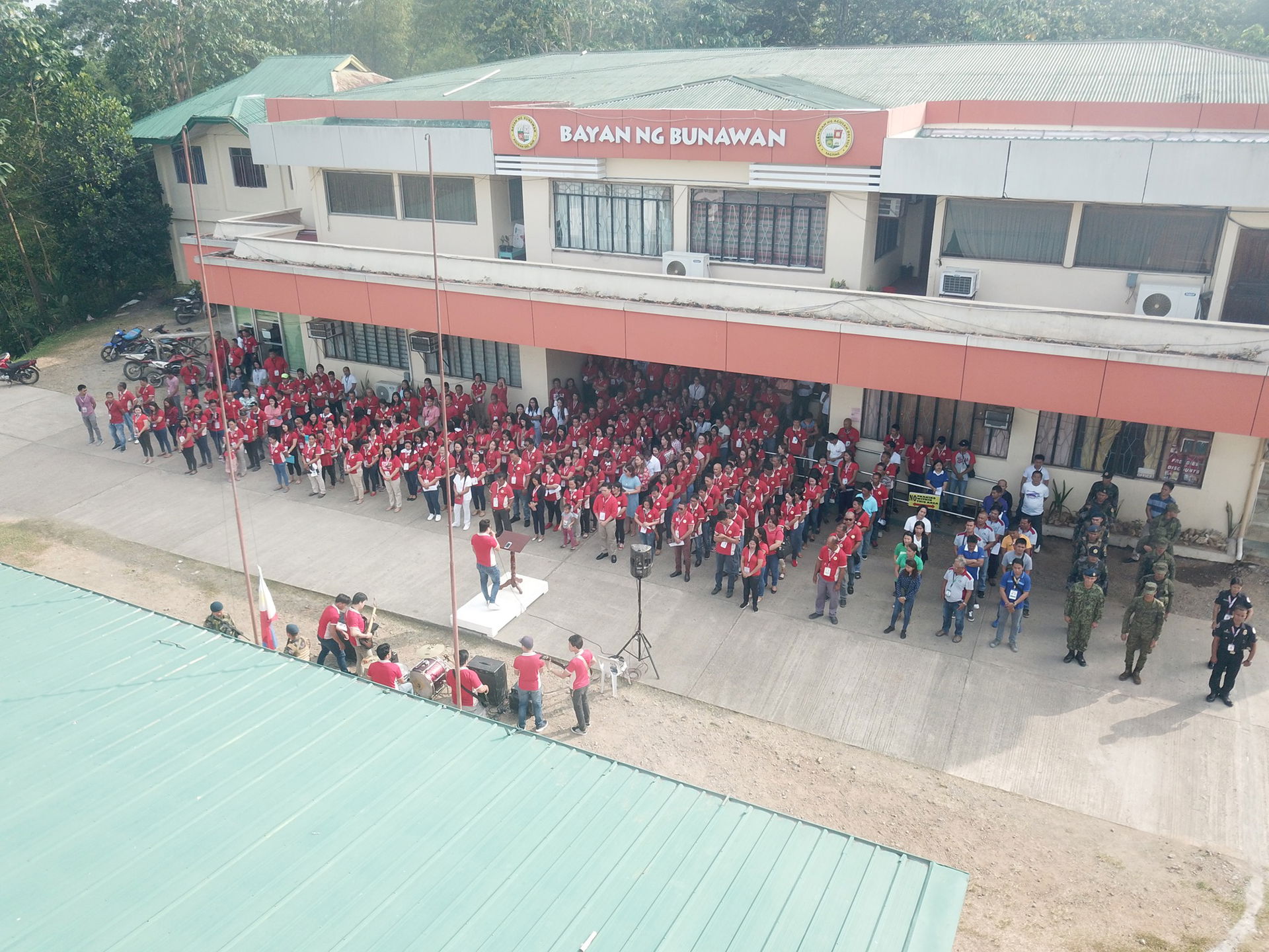 Municipal Hall in Bunawan, Agusan del Sur during their flag cer…