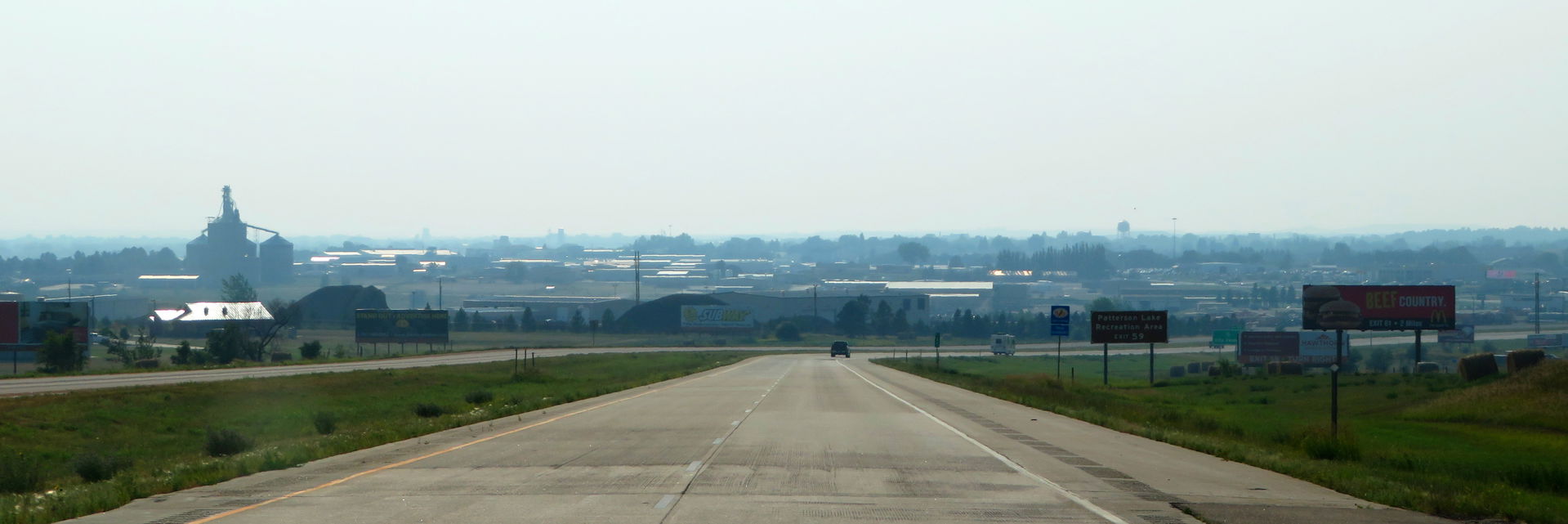 Interstate 94 through Dickinson, North Dakota, United States.