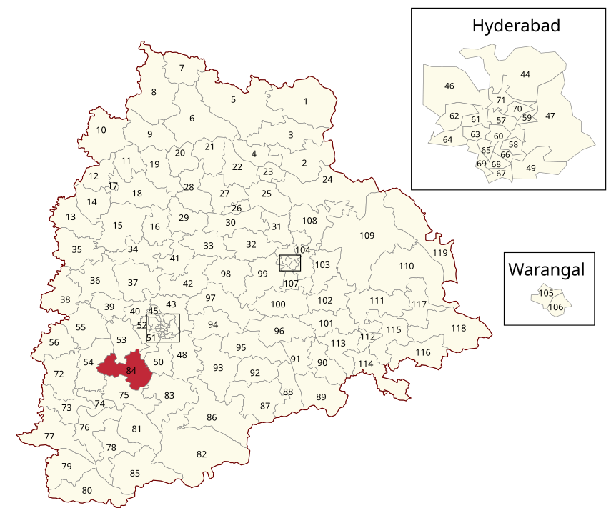 Shadnagar Legislative Assembly constituency within Telangana