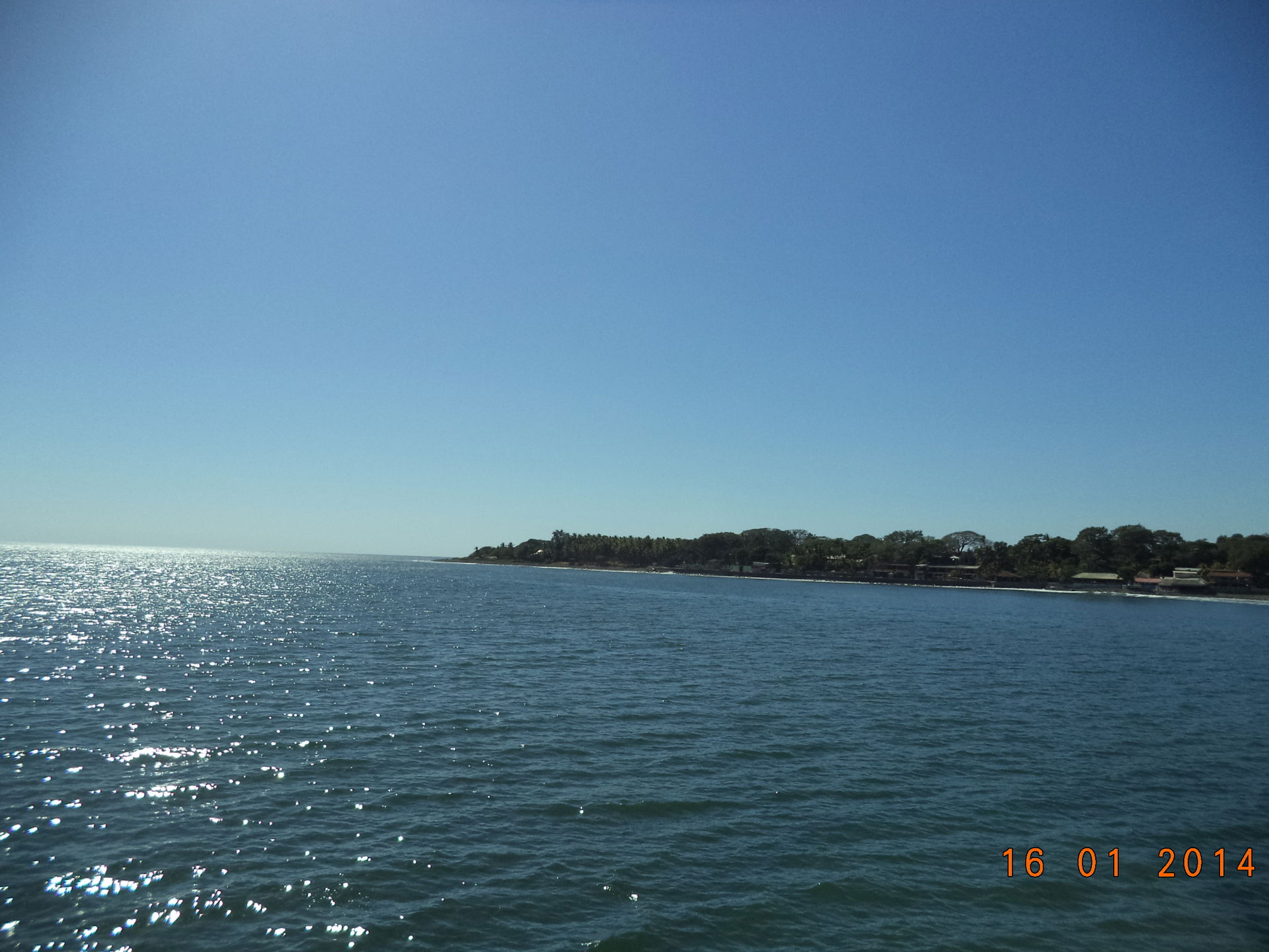 Hermosa Playa del Obispo en Puerto de La Libertad.